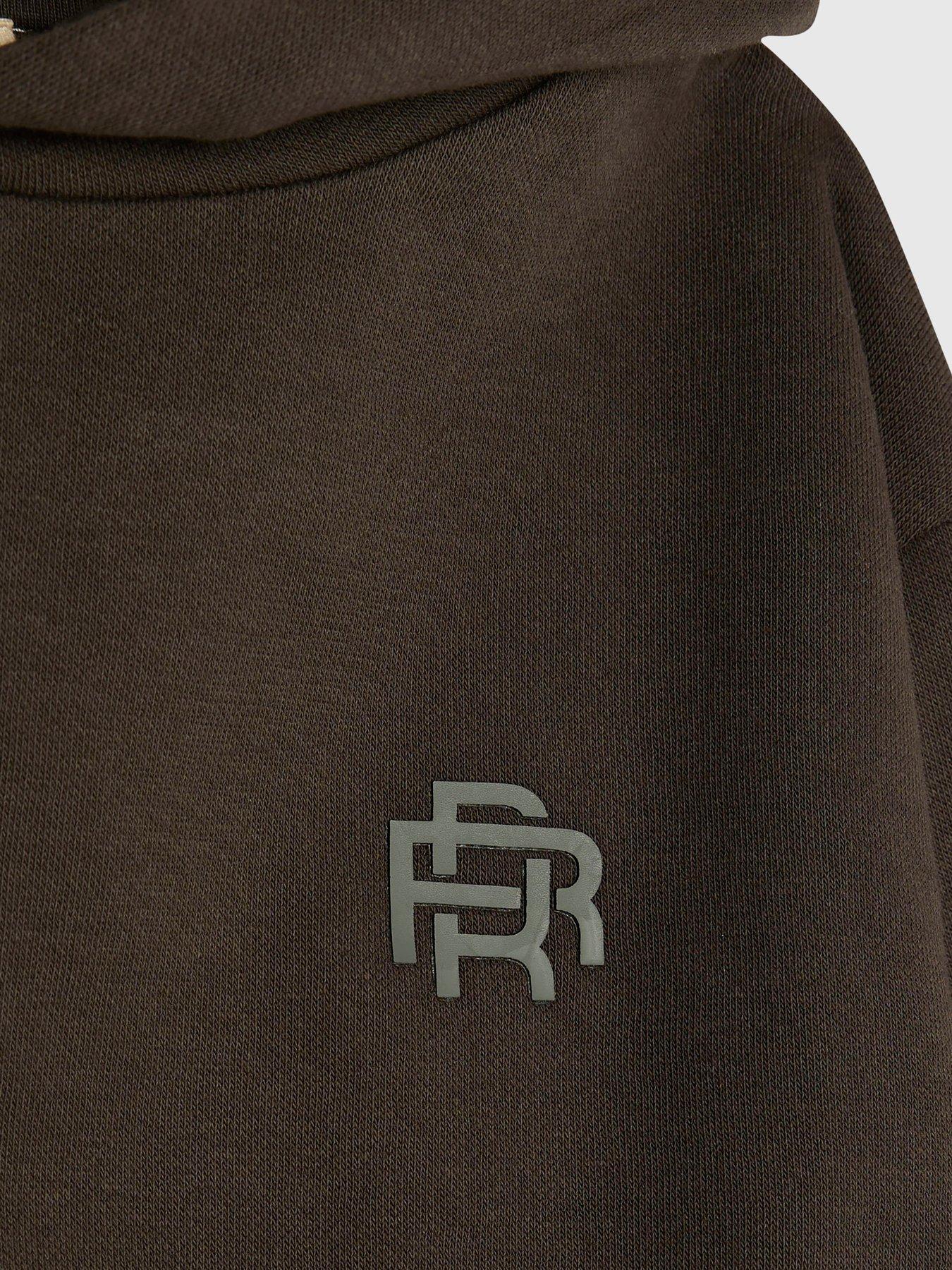  image of river-island-mini-boys-essentials-hoodie-khaki