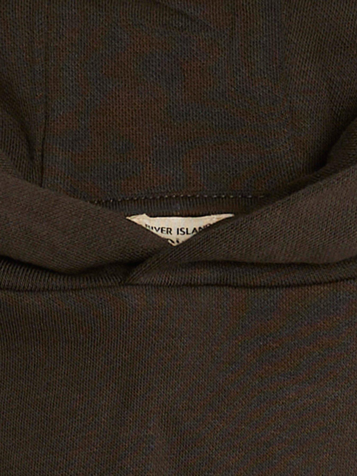  image of river-island-mini-boys-essentials-hoodie-khaki