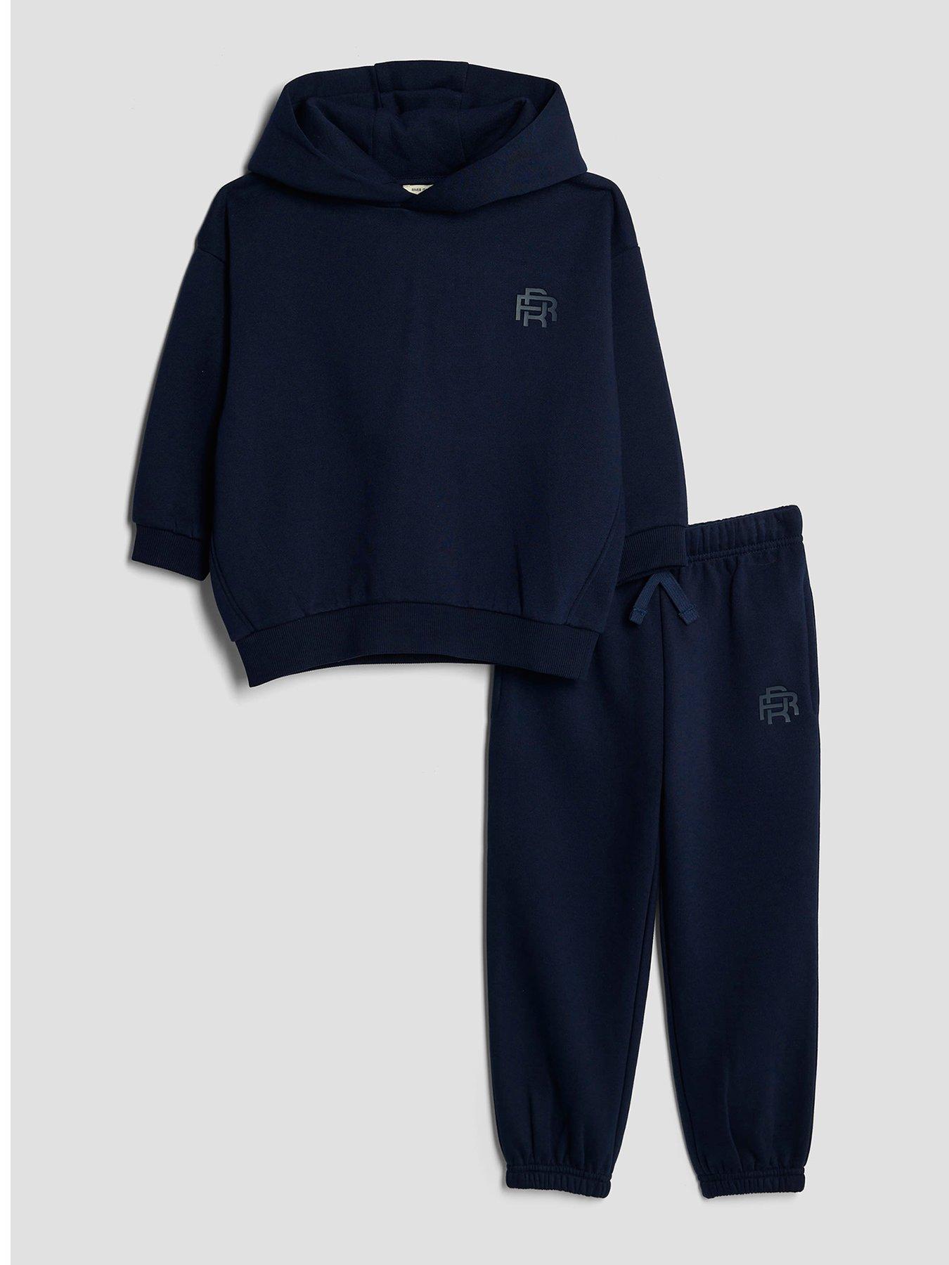 undefined Boys Hoodie Set - Navy