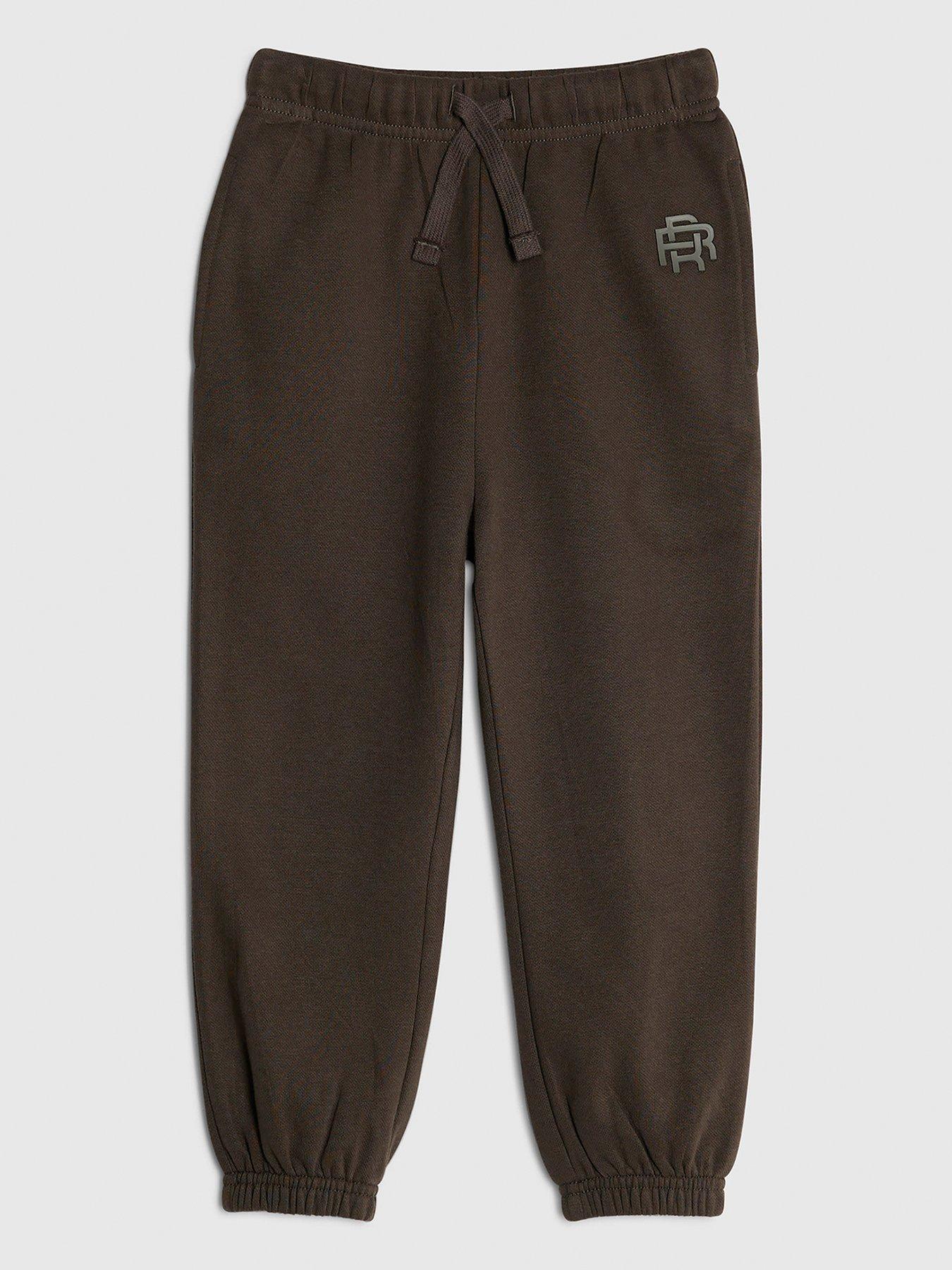 Image 1 of 4 of River Island Mini Boys Essentials Jogger - Khaki
