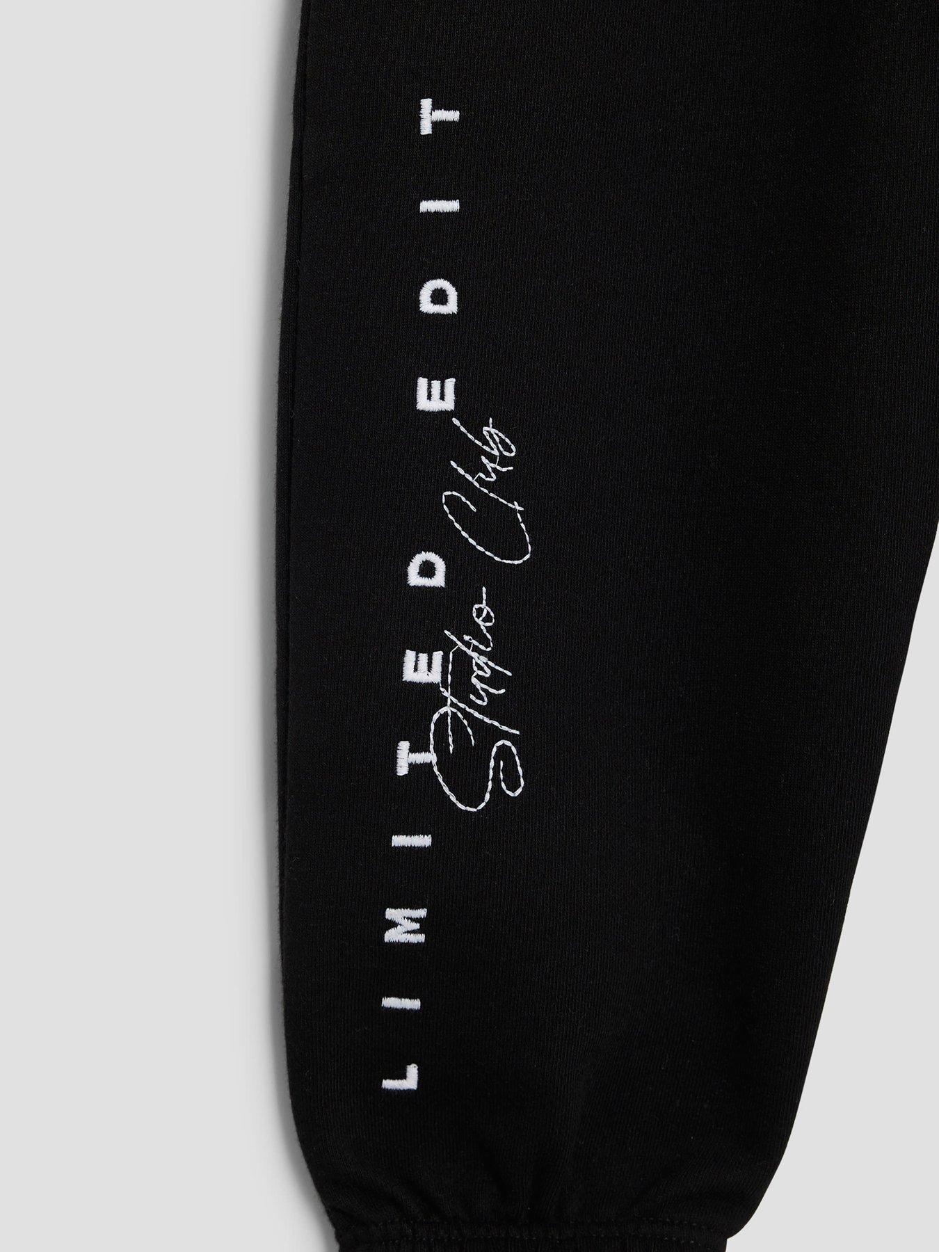 Image 5 of 5 of River Island Mini Boys Graffiti Bear Sweatshirt Set - Cream