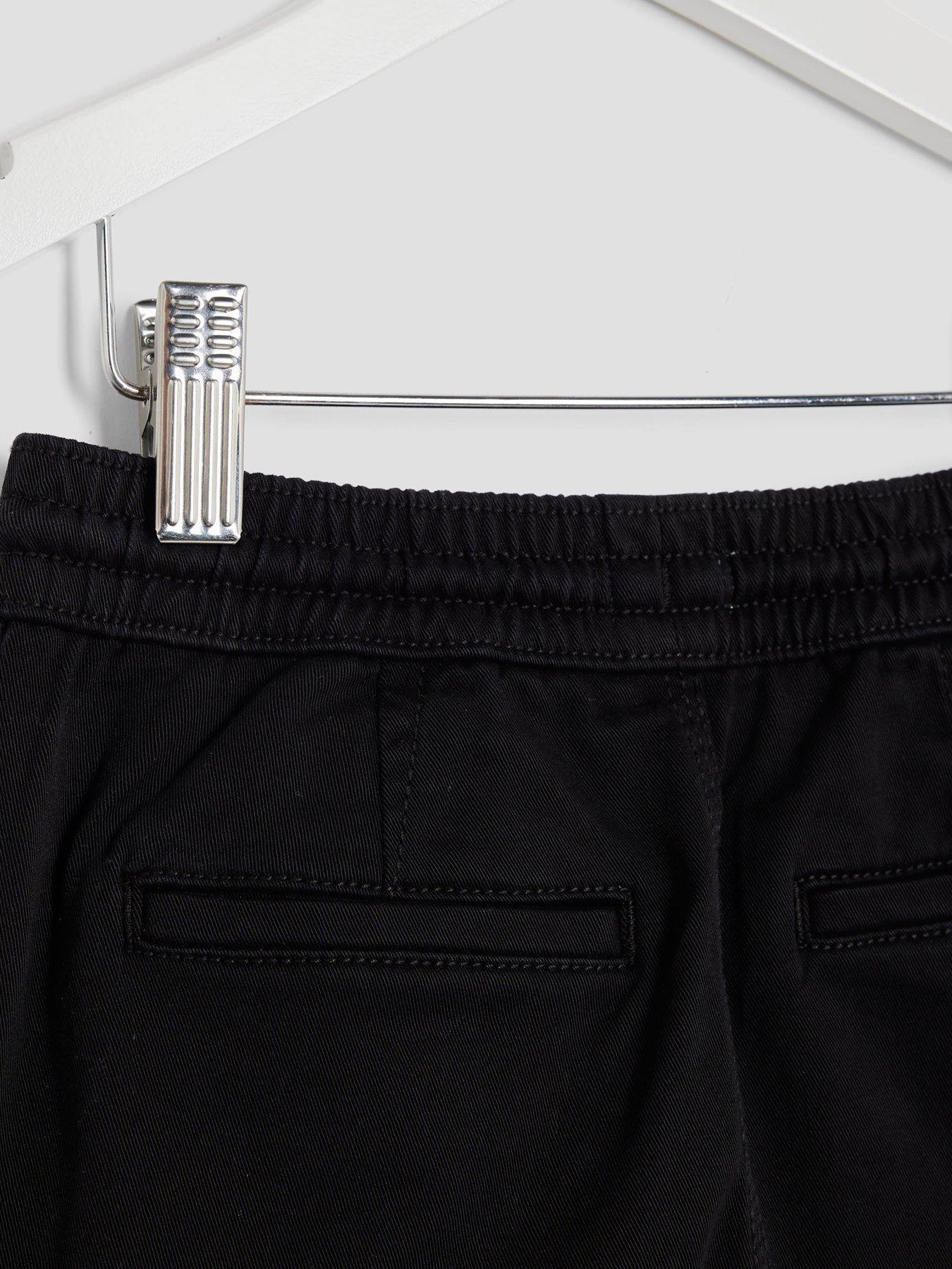 Image 3 of 4 of River Island Mini Mini Boys Herrin Cargo Pants - Black