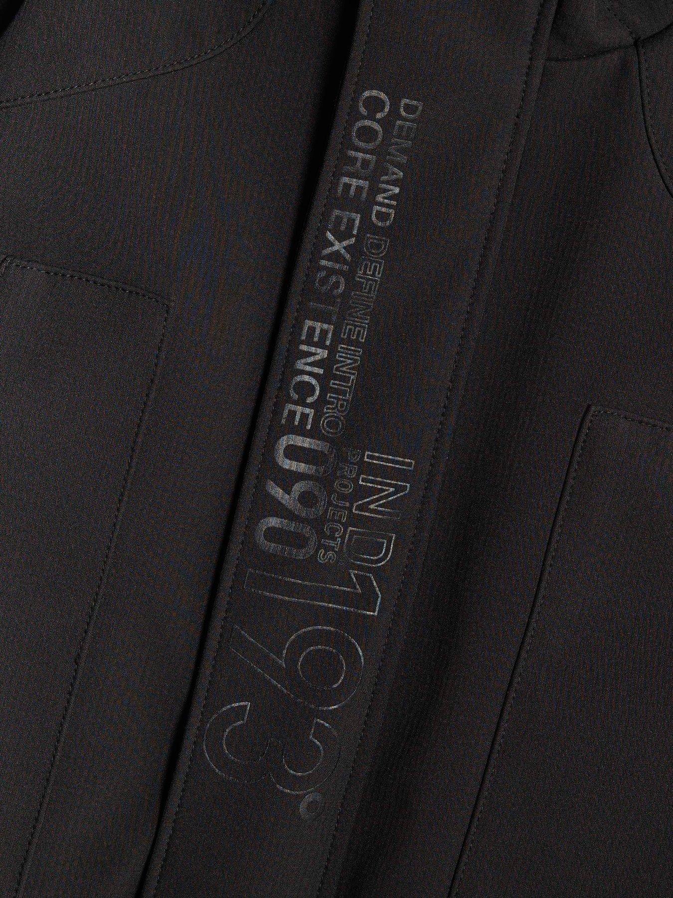 Image 4 of 5 of River Island Mini Boys Printed Soft Shell Jacket - Black