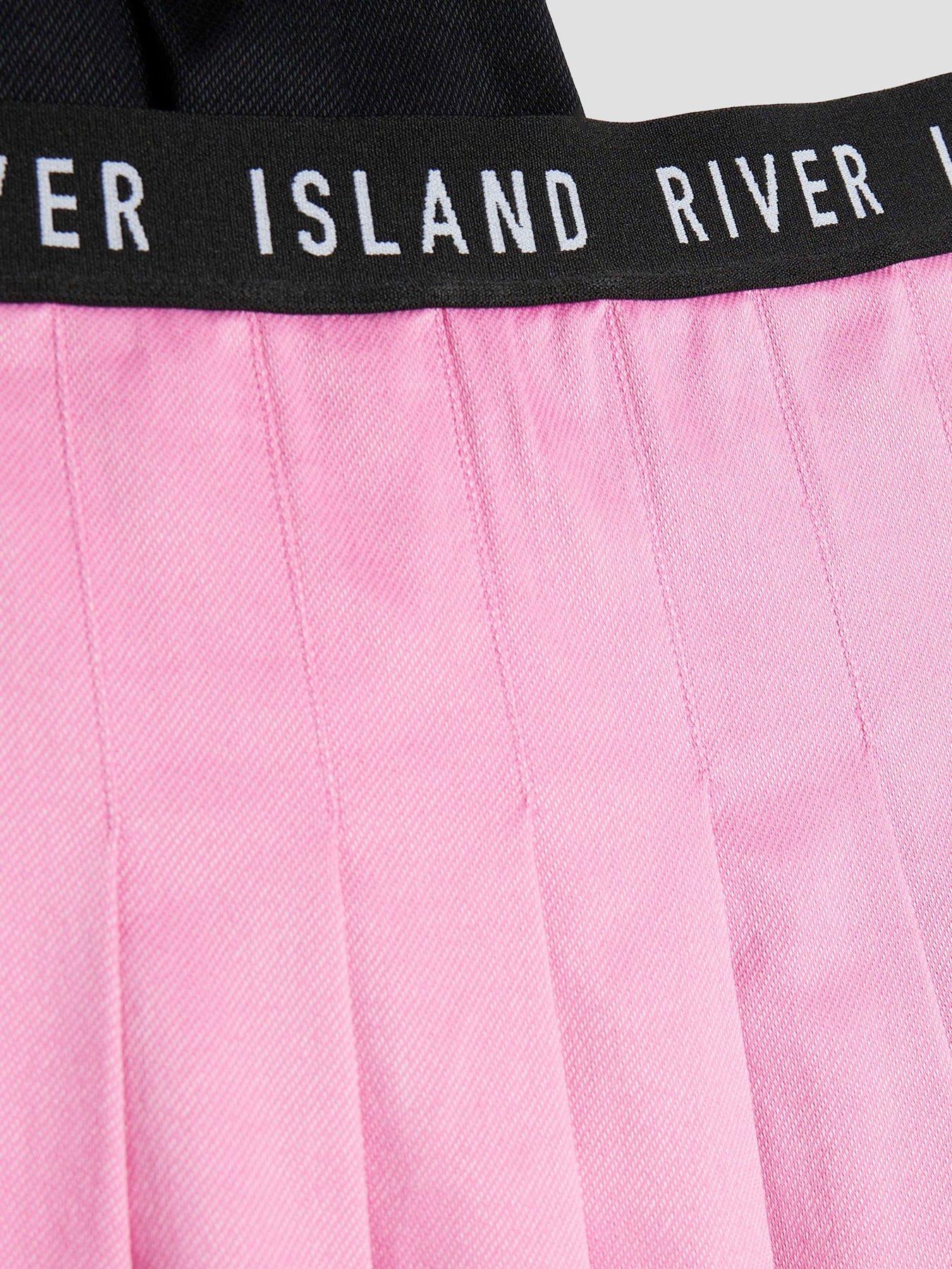 image of river-island-older-girl-2-pack-ri-skirt-pink