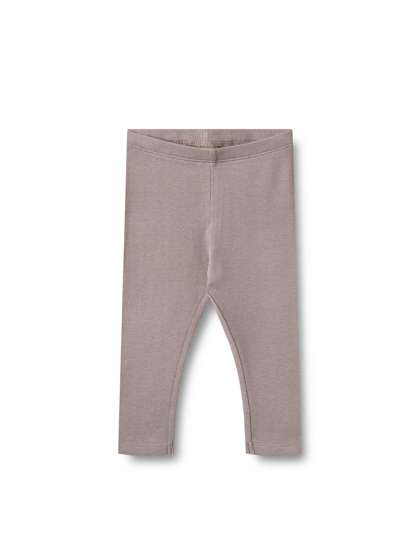 Wheat Baby Girls Maddy Ribbed Leggings - Purple