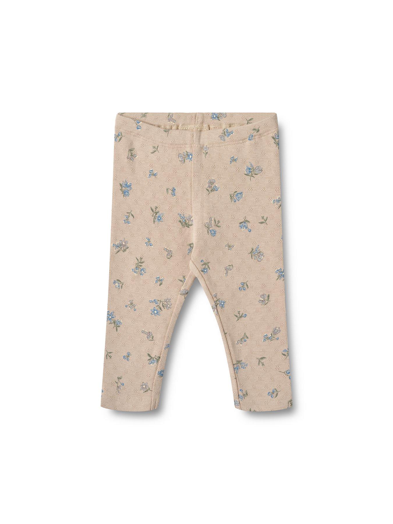 Wheat Baby Girls Jules Jersey Leggings - Beige