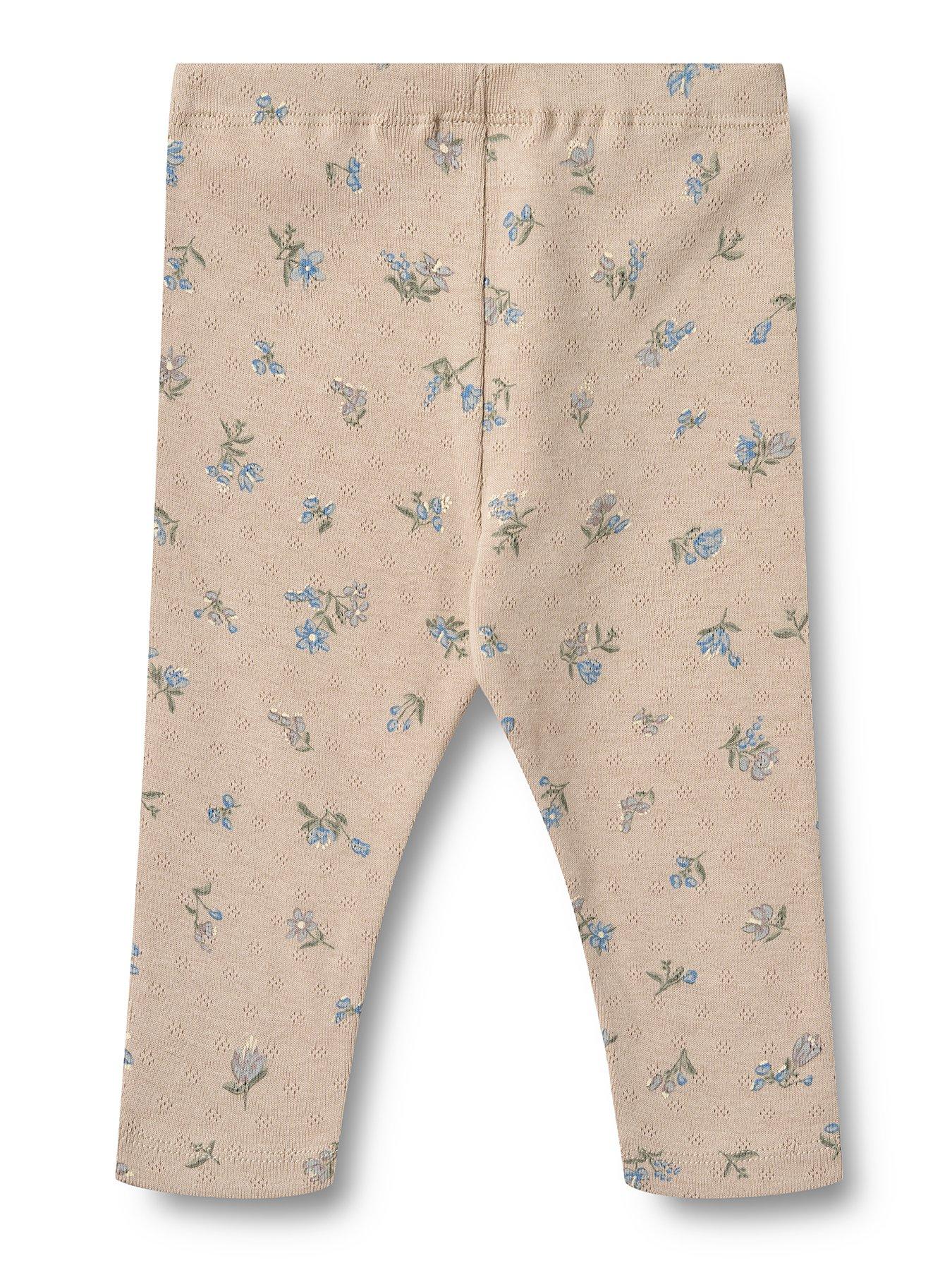 Image 2 of 2 of Wheat Baby Girls Jules Jersey Leggings - Beige