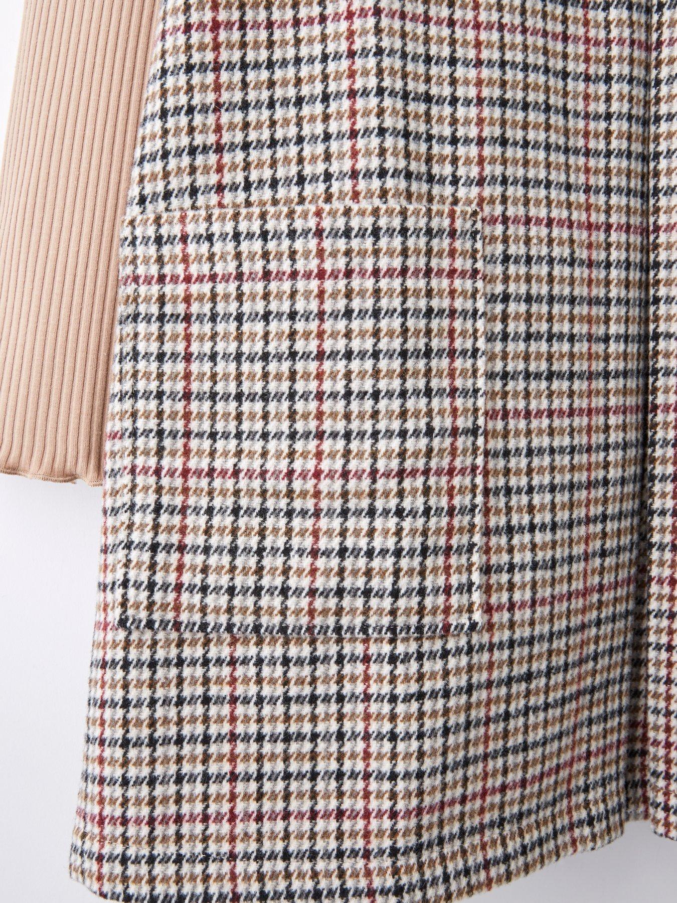 Image 3 of 4 of The Very Collection Girls Check Pinafore Dress With Matching Top - Multi