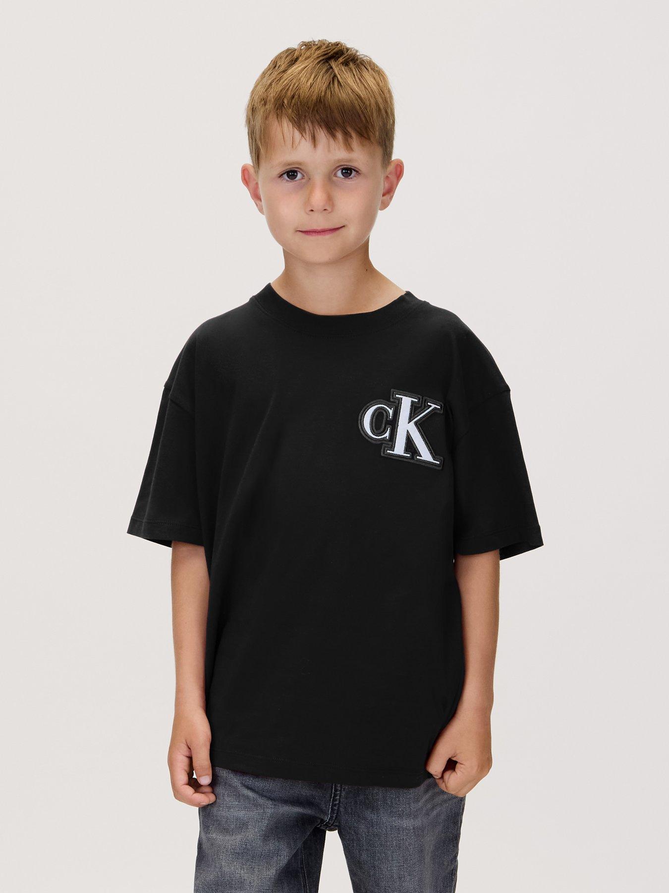 undefined Boys Graphic Short Sleeve T-Shirt - Black