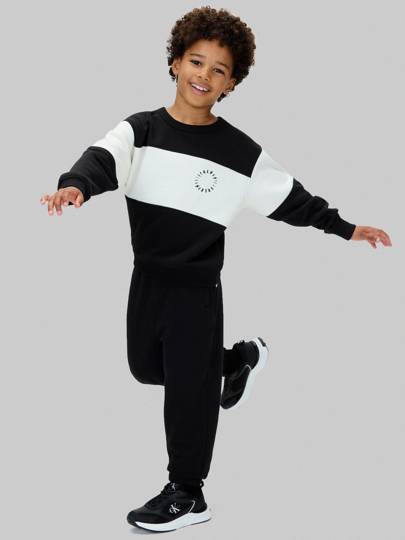 undefined Boys Sweat And Jogger Set - Black