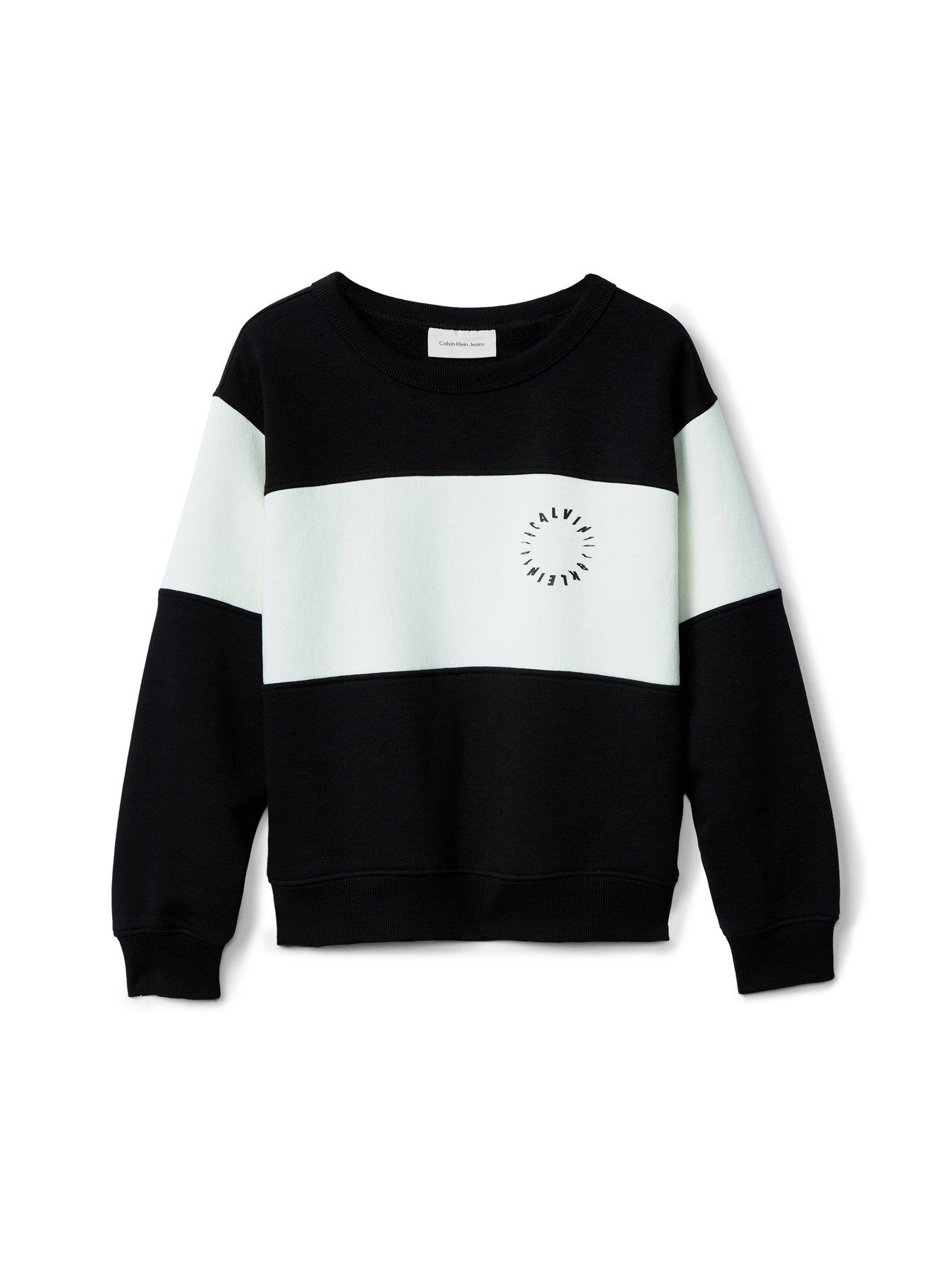Image 6 of 6 of Calvin Klein Jeans Boys Sweat And Jogger Set - Black