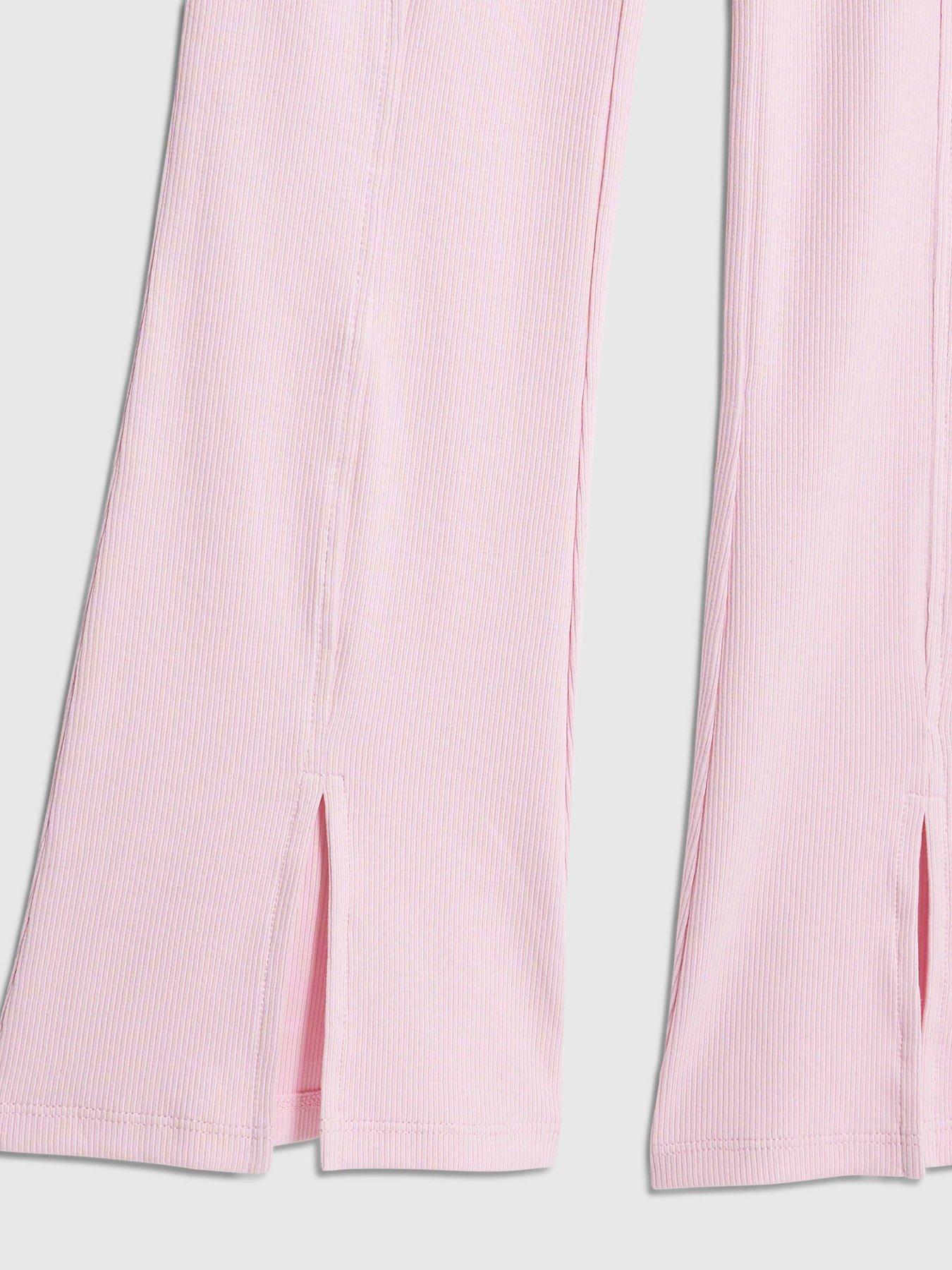  image of river-island-older-girls-los-angeles-t-shirt-set-grey