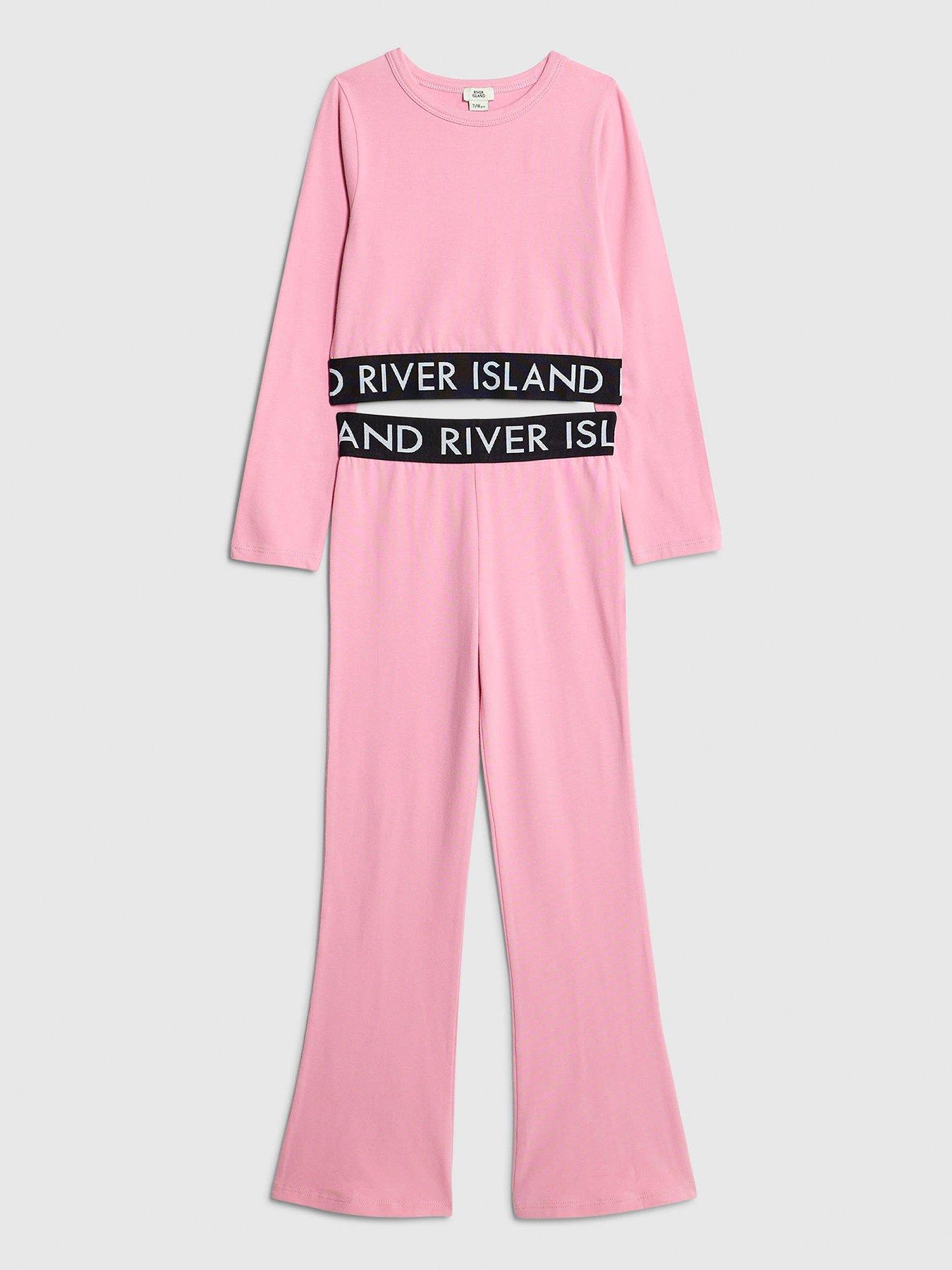 river-island-older-girls-flared-waistband-set-pink