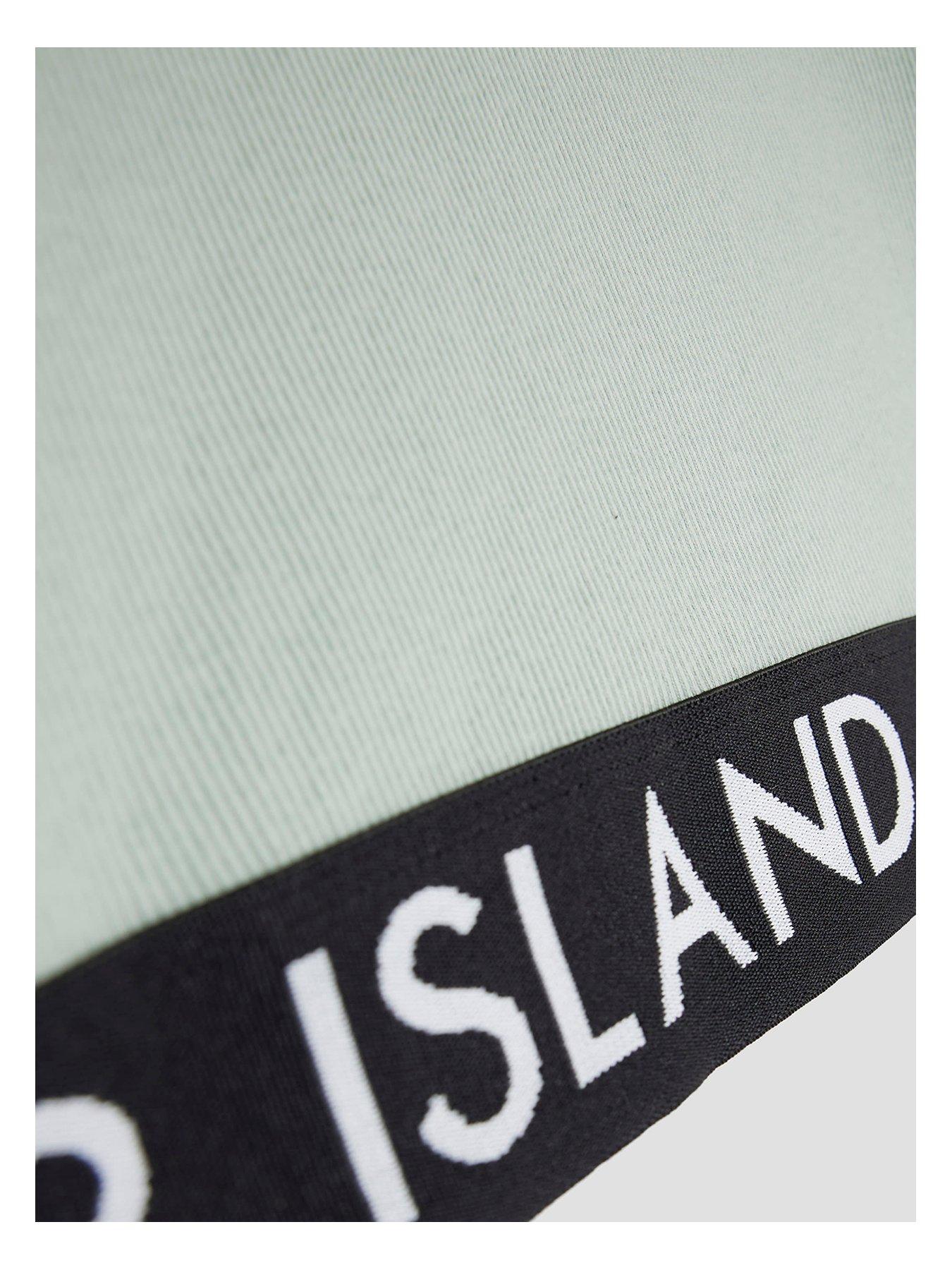 Image 2 of 3 of River Island Older Girls Ribbed Long Sleeve Top - Green