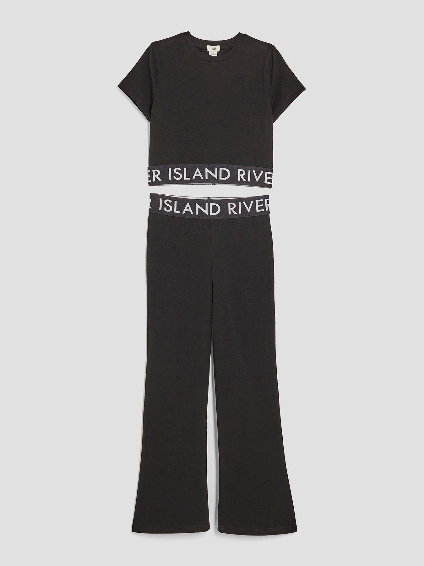river-island-older-girls-waist-band-kick-flare-set-black