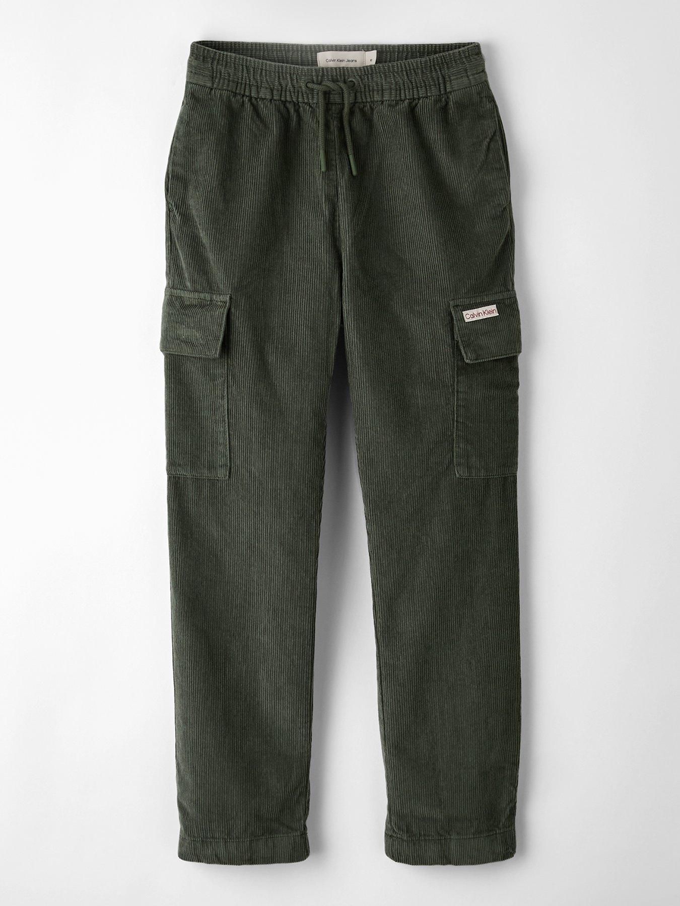Calvin Klein Jeans Boys Corduroy Straight Pants - Thyme
