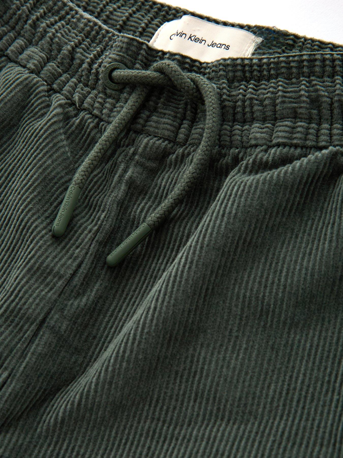 Image 3 of 4 of Calvin Klein Jeans Boys Corduroy Straight Pants - Khaki
