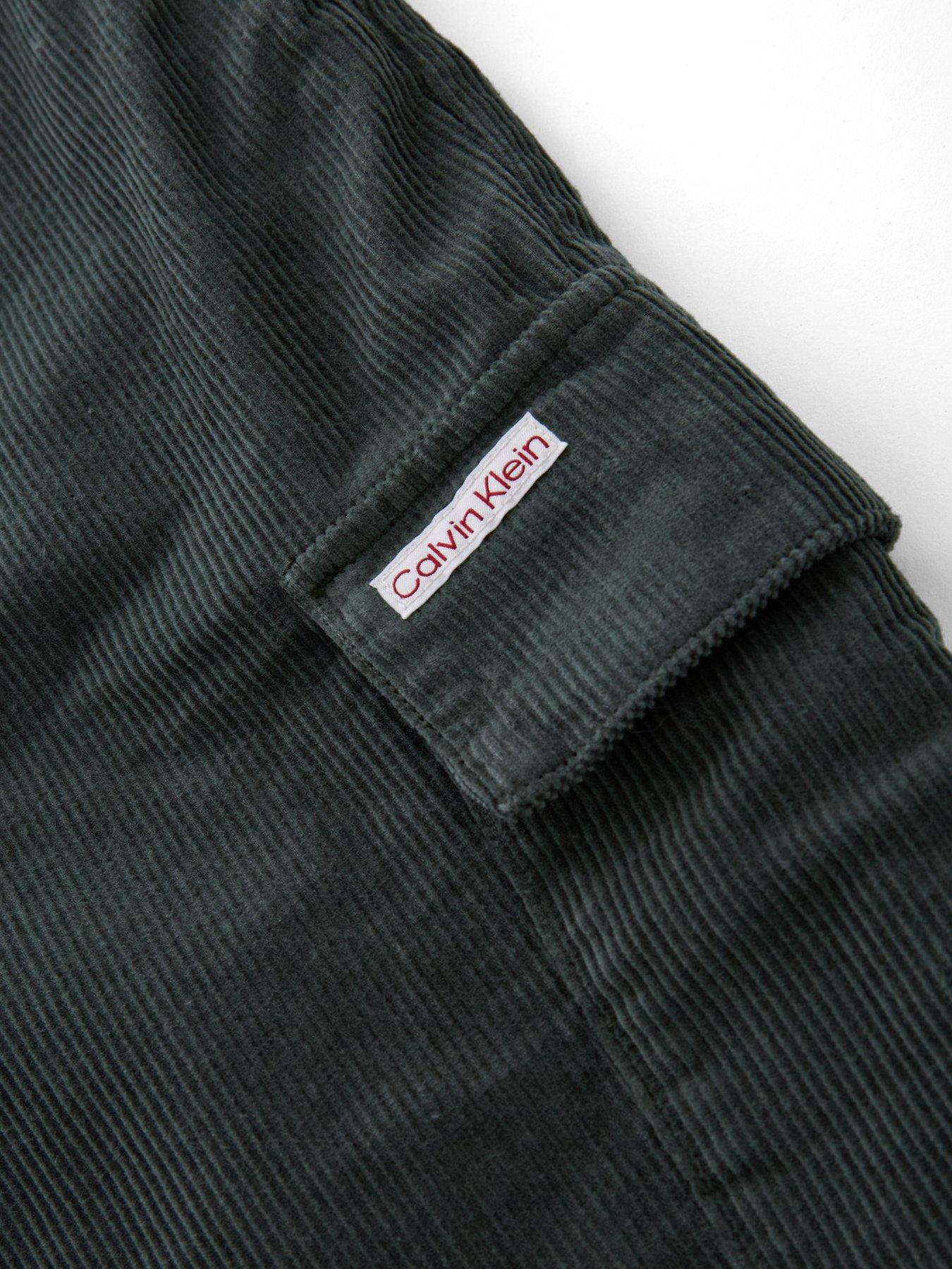 Image 4 of 4 of Calvin Klein Jeans Boys Corduroy Straight Pants - Khaki