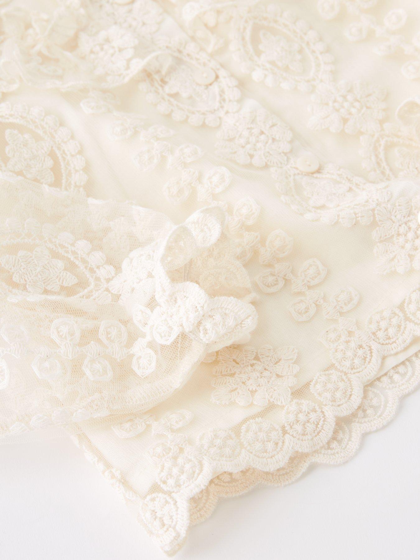 Image 3 of 4 of The Very Collection Girls Lace Blouse - Cream