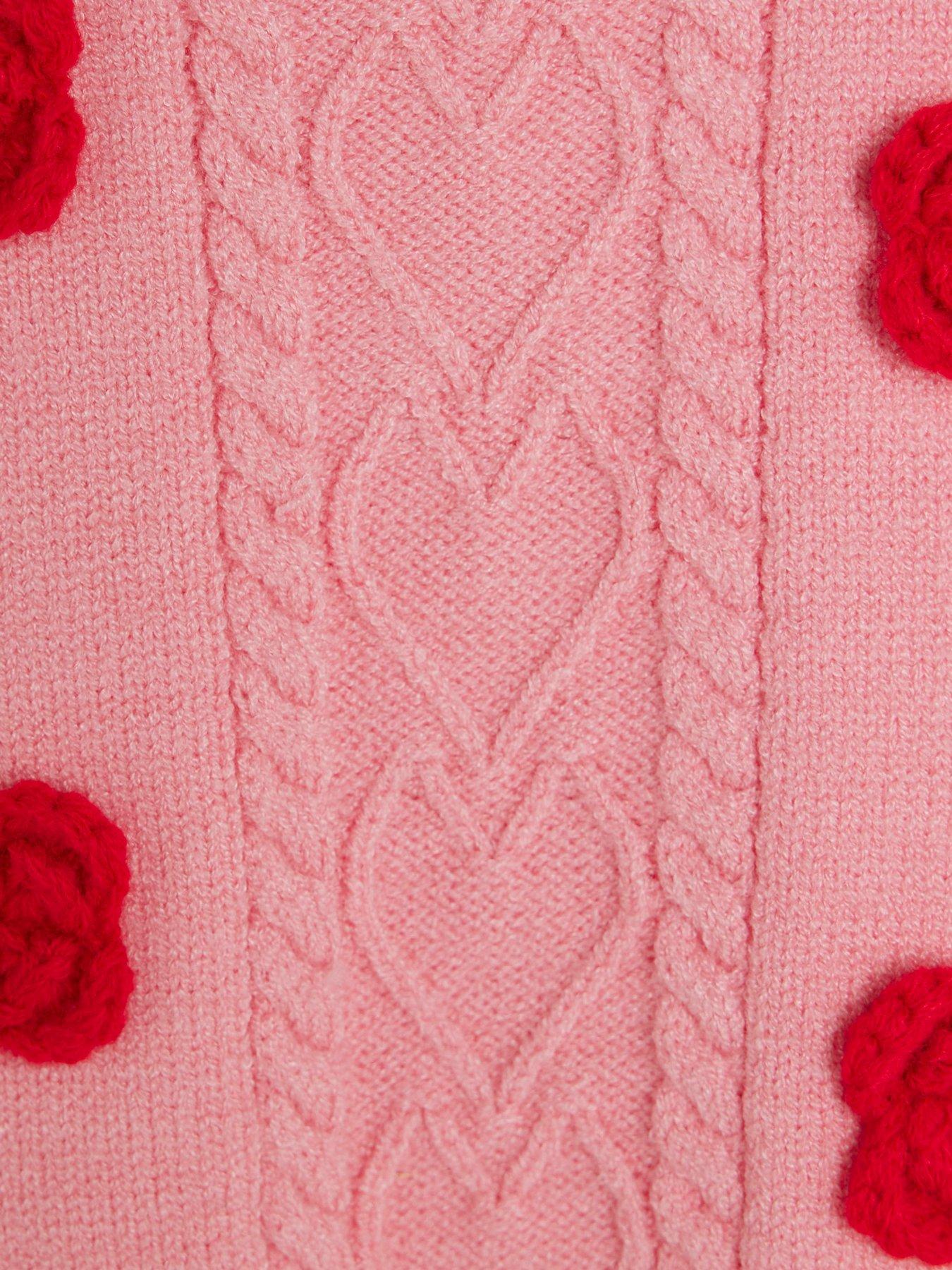 Image 3 of 4 of River Island Baby Girls Knitted 3 Piece Set - Pink