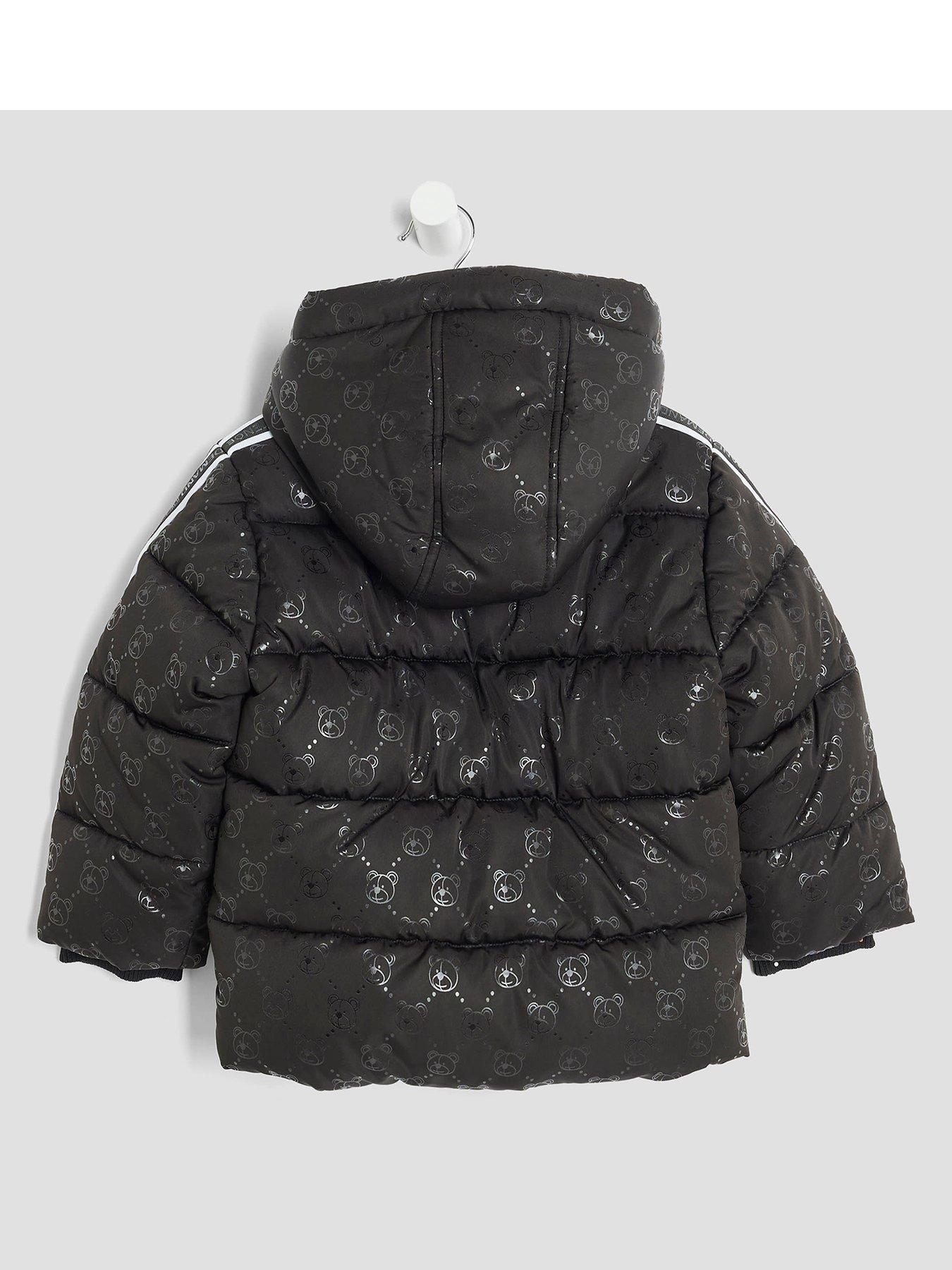  image of river-island-mini-boys-bear-padded-coat-black