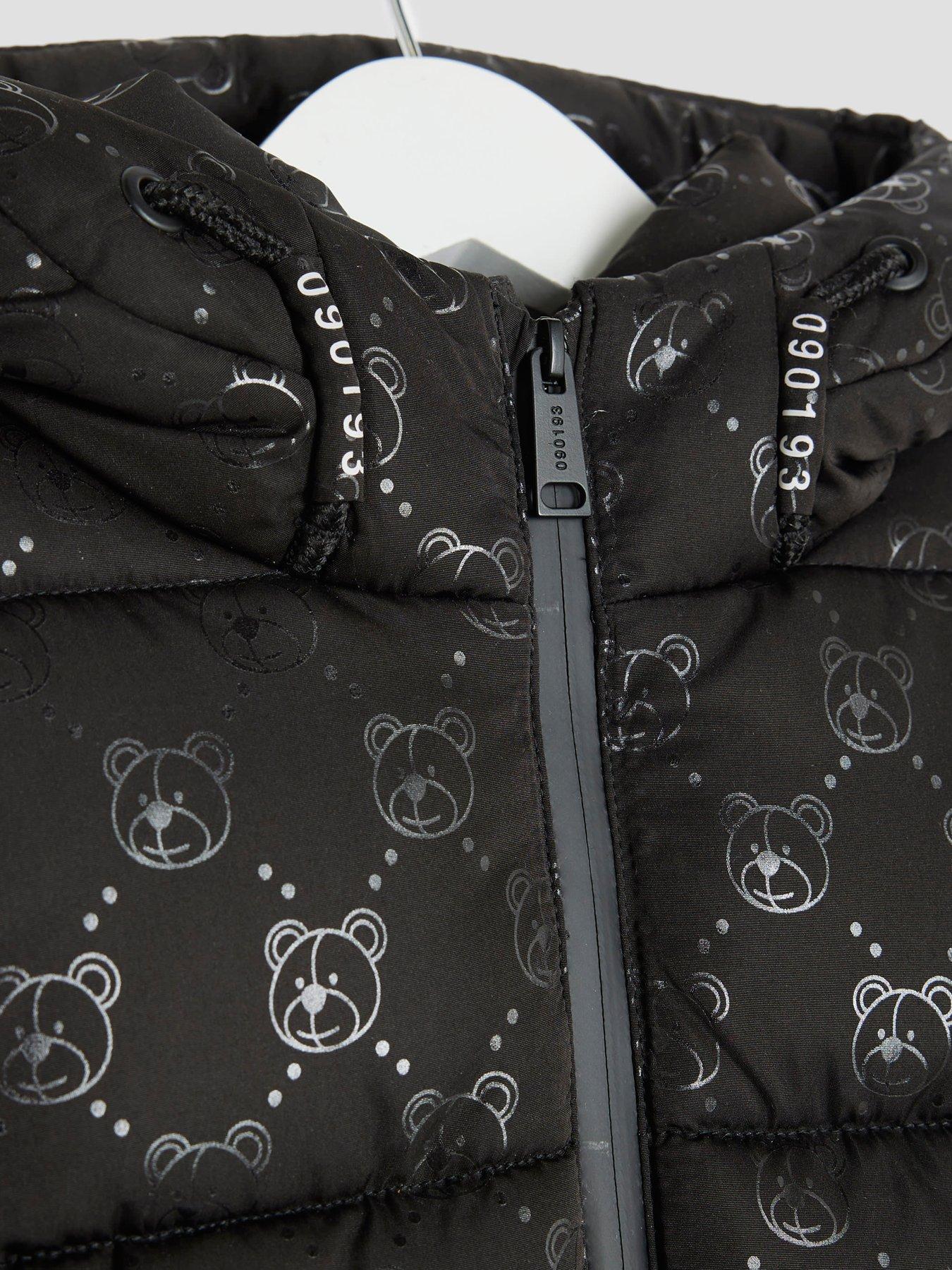  image of river-island-mini-boys-bear-padded-coat-black