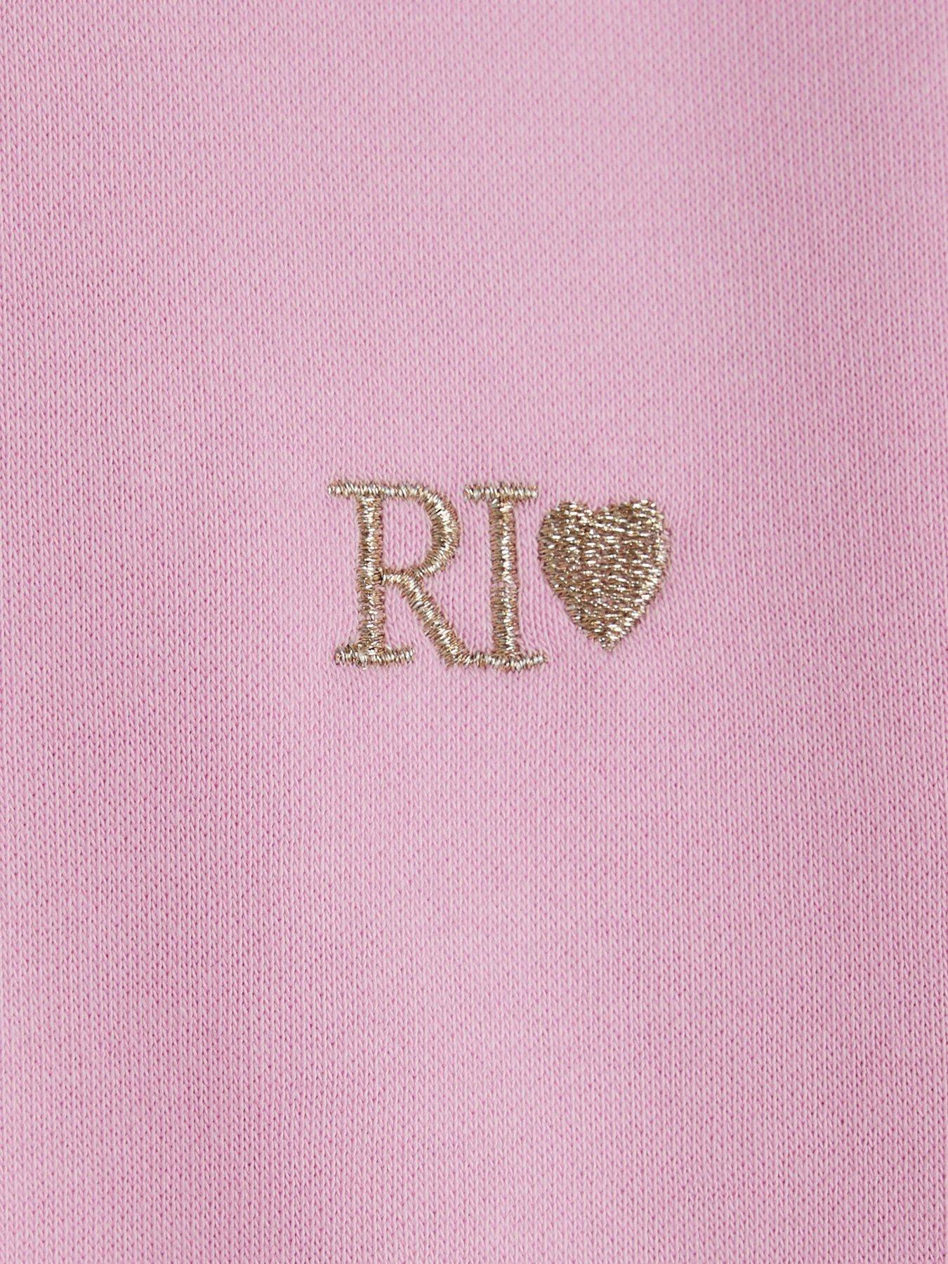 Image 4 of 4 of River Island Older Girls Split Back Legging Set - Pink