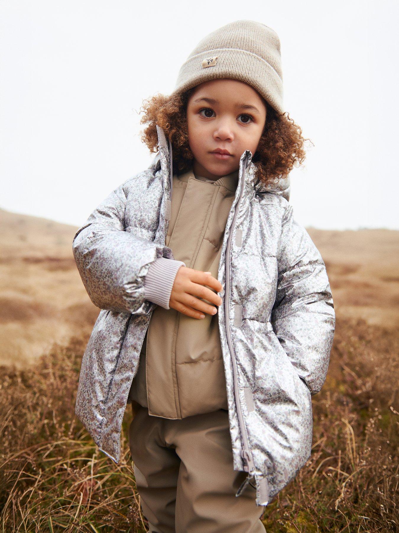 Image 2 of 6 of Wheat Girls Metallic Padded Eli Jacket Eli - Silver