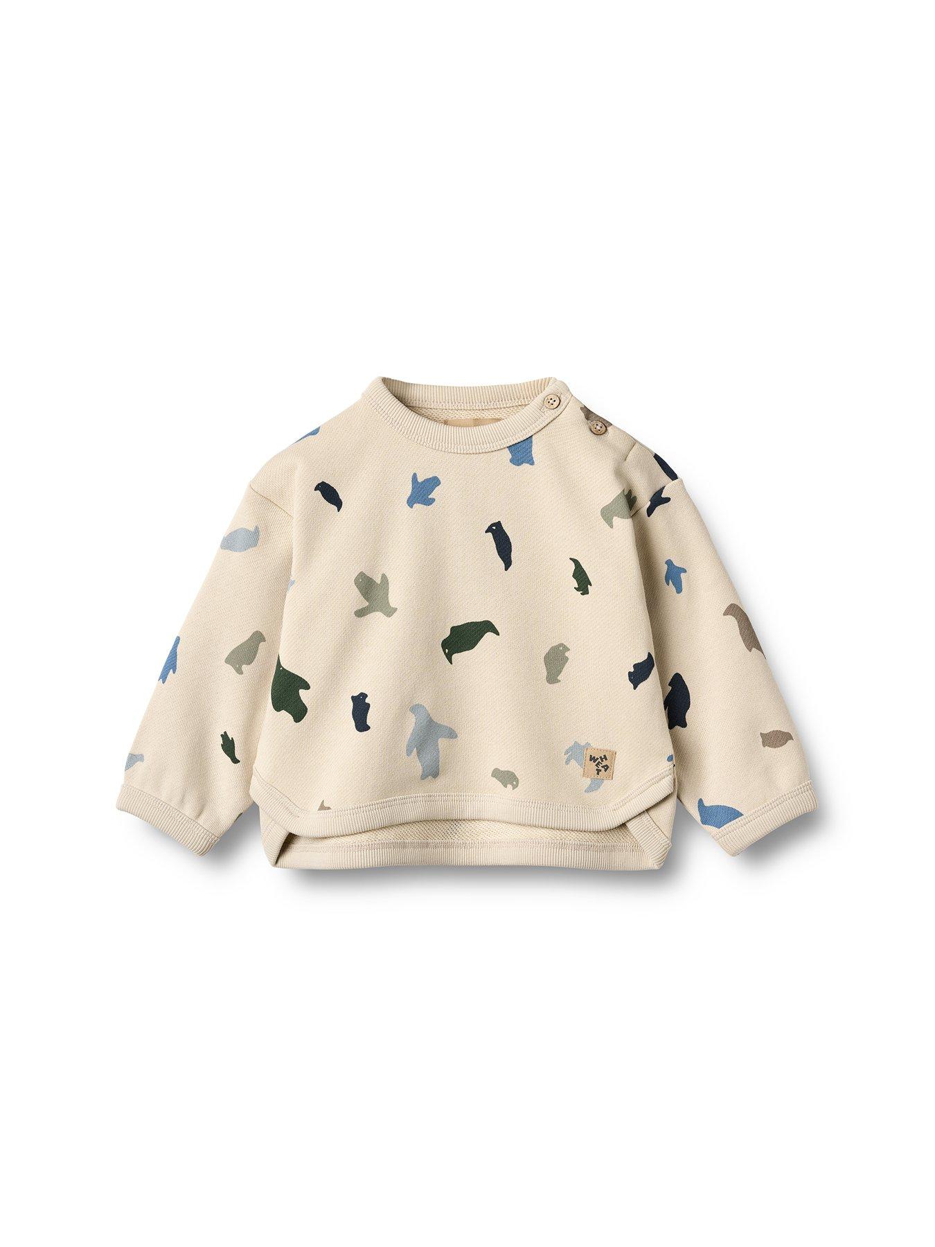 Image 1 of 2 of Wheat Baby Boys Emery Sweatshirt - Off White