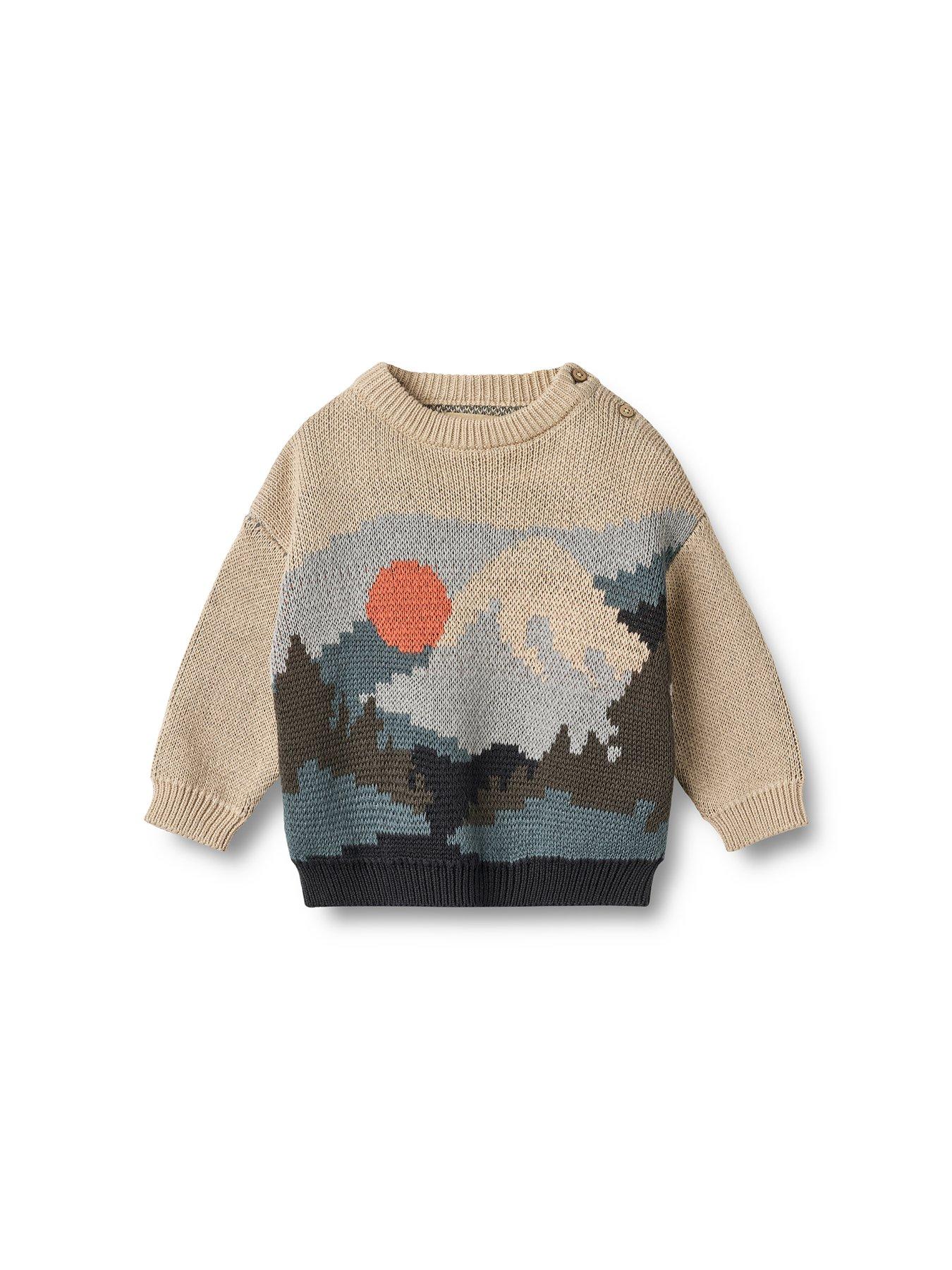 Image 1 of 3 of Wheat Baby Boys William Knitted Jumper - Beige