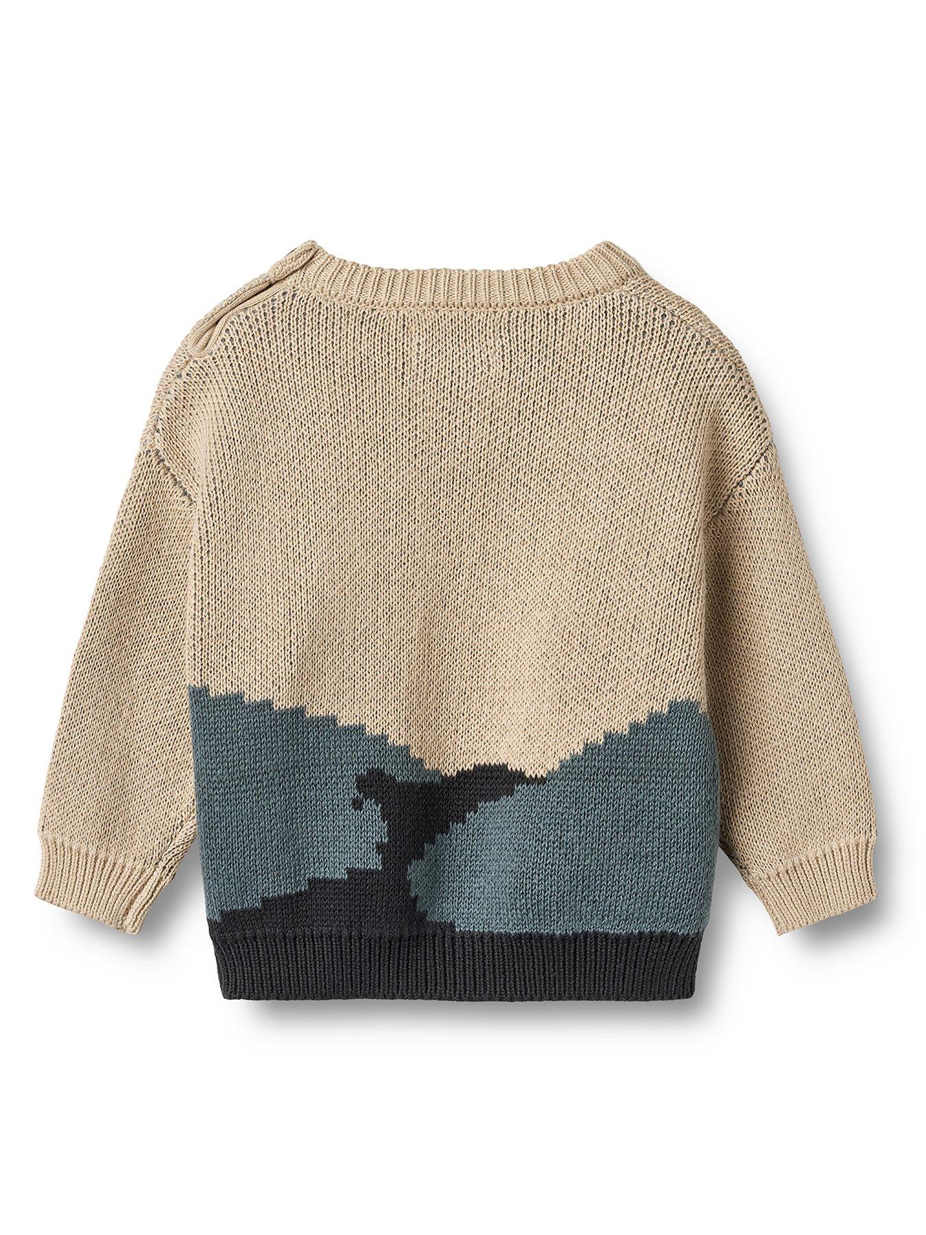 Image 3 of 3 of Wheat Baby Boys William Knitted Jumper - Beige