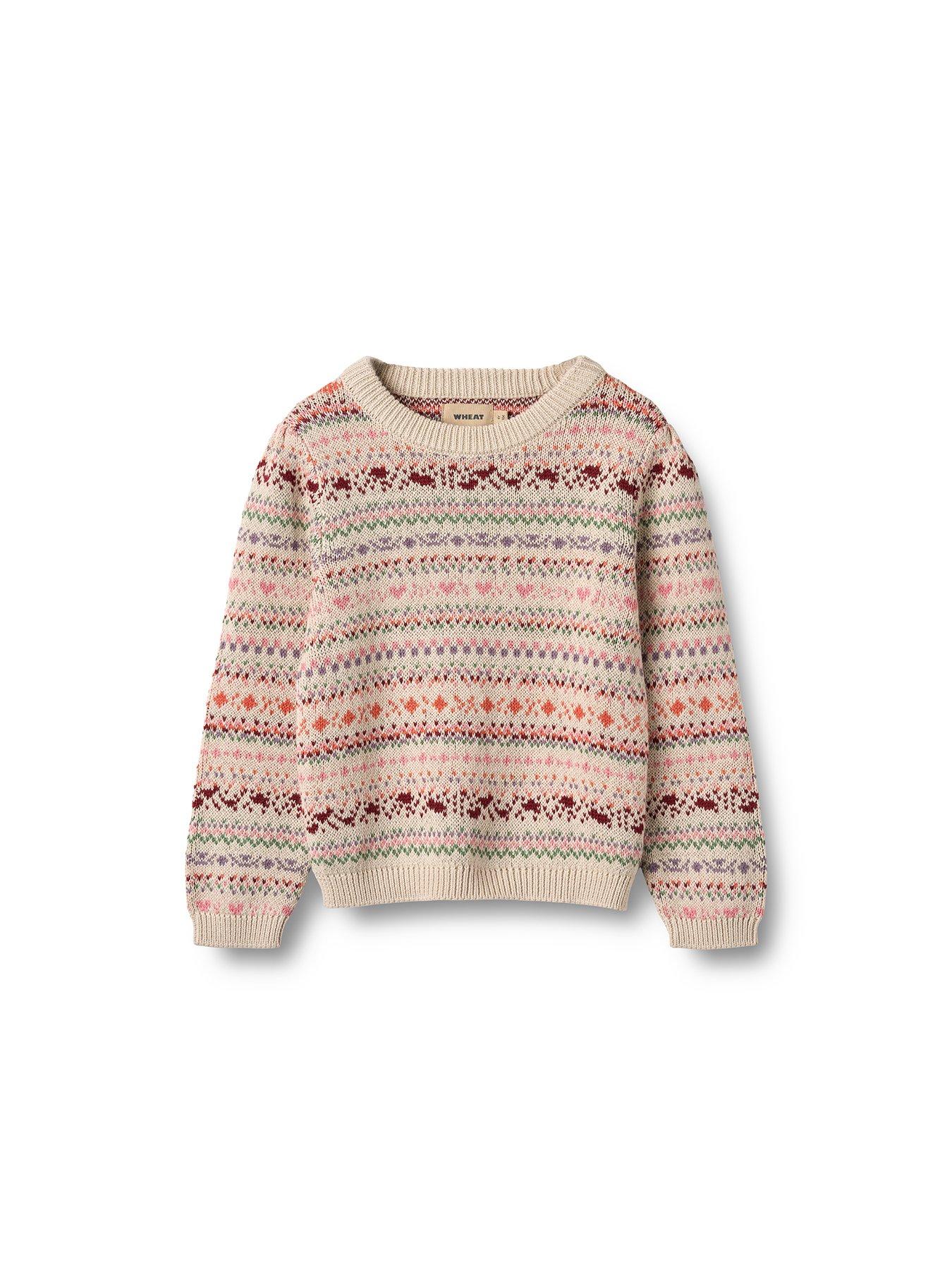 Image 1 of 4 of Wheat Girls Olga Knitted Jumper - Multi