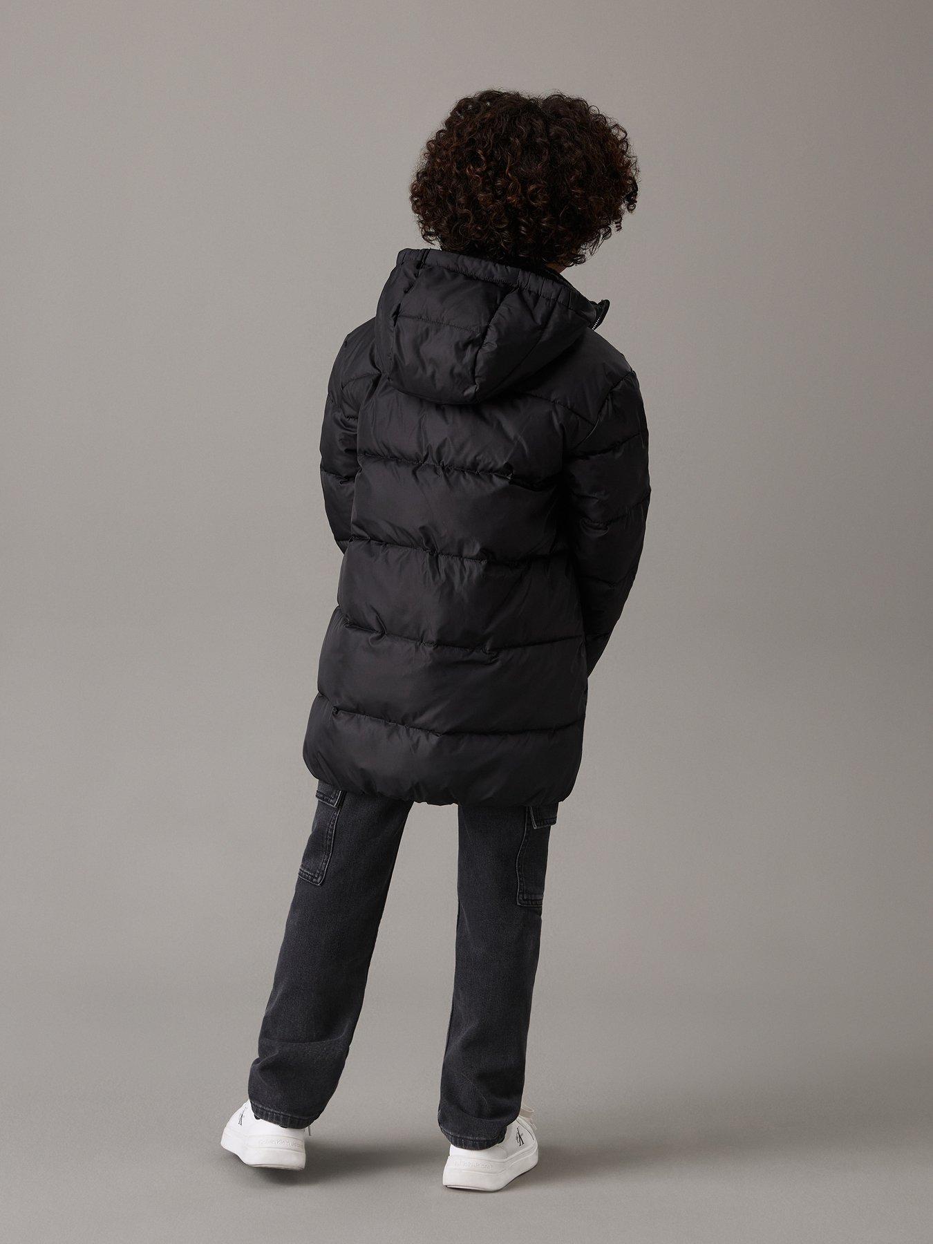 Image 2 of 4 of Calvin Klein Jeans Boys Essential Parka Jacket - Black