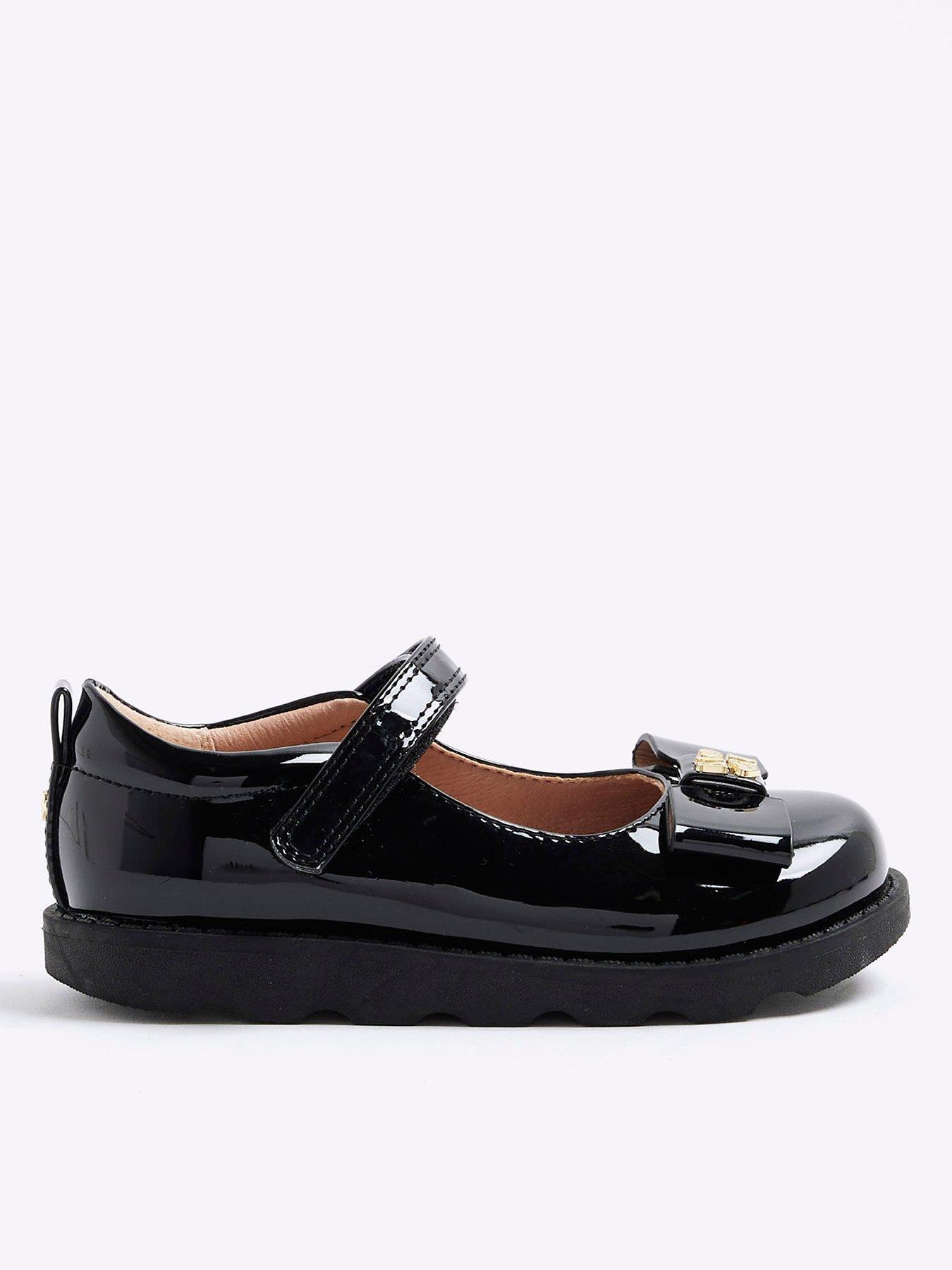 undefined Girls Bow Mary Jane Shoes - Black