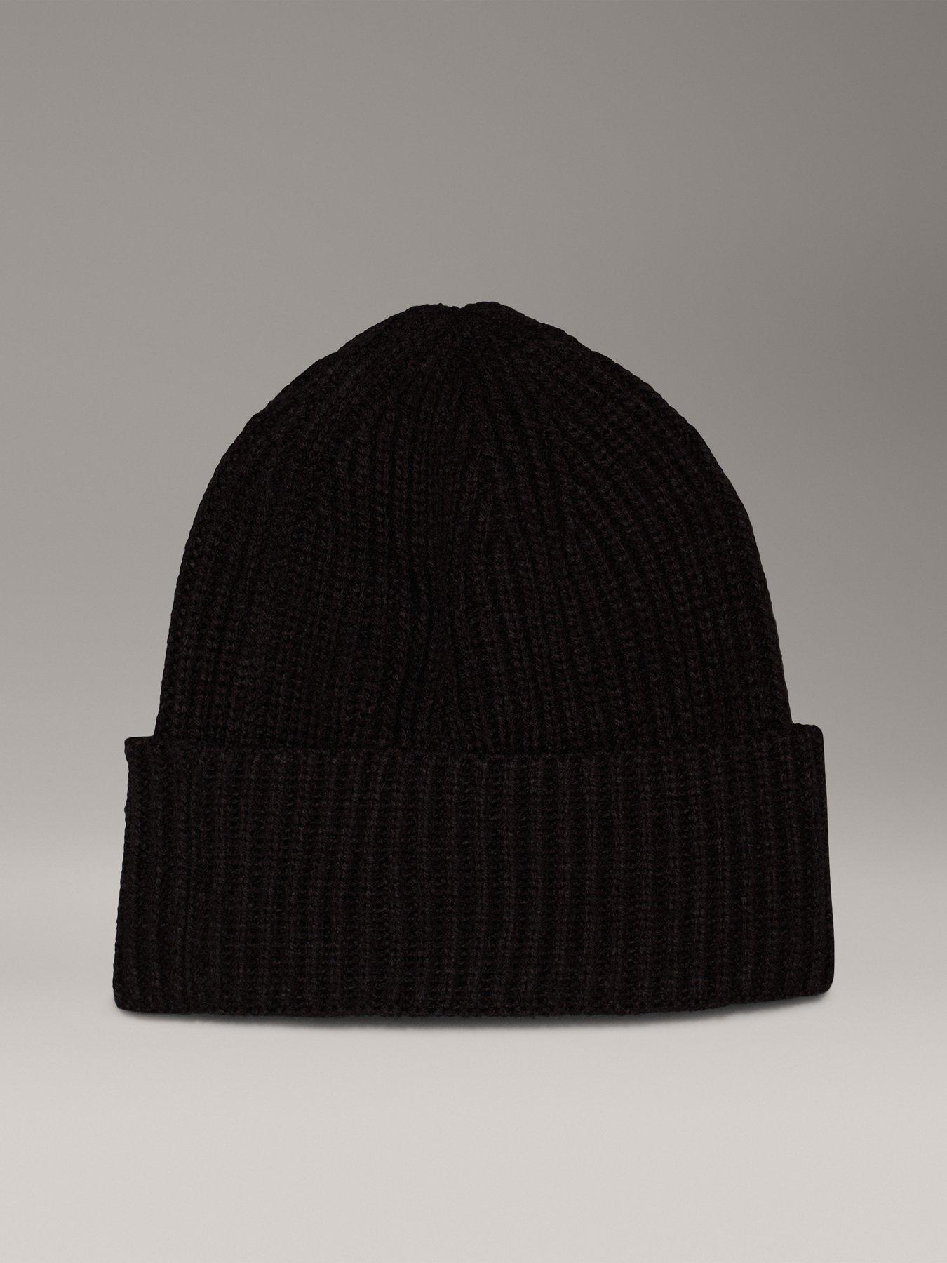 Image 3 of 5 of Calvin Klein Jeans Kids Monogram Rib Beanie - Black