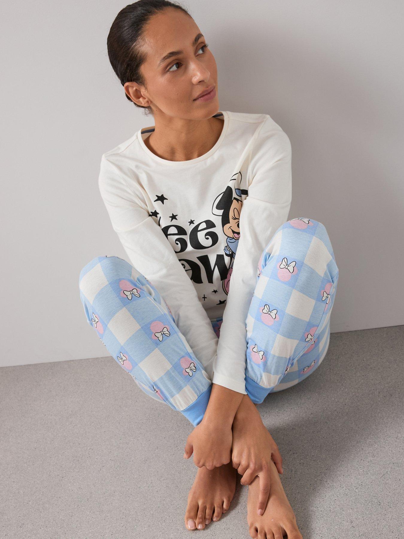 Image 5 of 6 of The Very Collection Ladies Minnie Mouse Long Leg Pyjama Set - Blue
