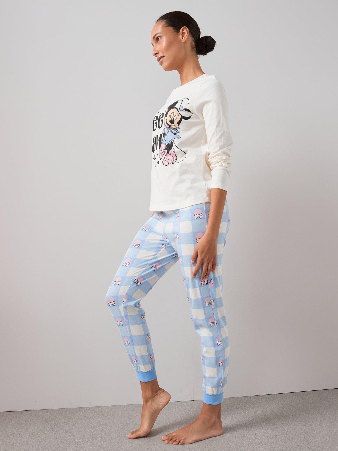 Image 6 of 6 of The Very Collection Ladies Minnie Mouse Long Leg Pyjama Set - Blue