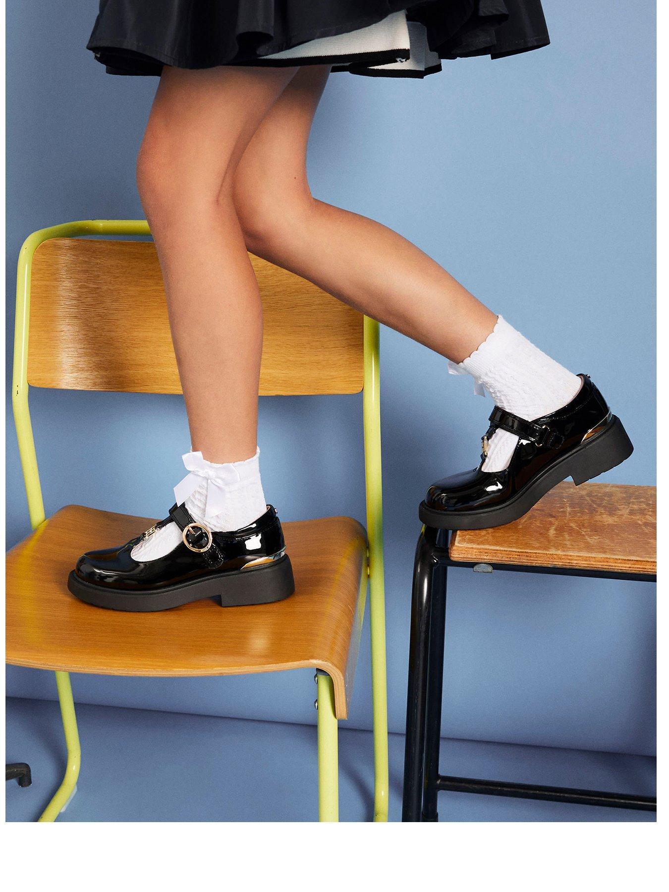 River Island Older Girls T-Bar Mary Jane Shoes - Black