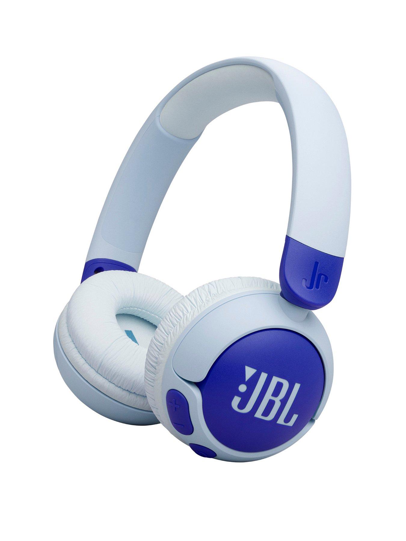 undefined Junior 320BT, Kids wireless on-ear headphones, reduced volume for safe listening, Blue