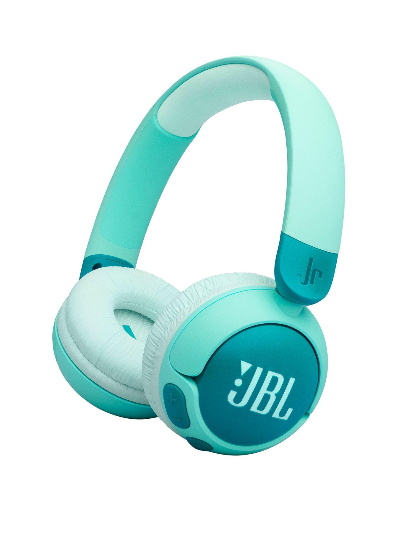 undefined Junior 320BT, Kids wireless on-ear headphones, reduced volume for safe listening, Blue
