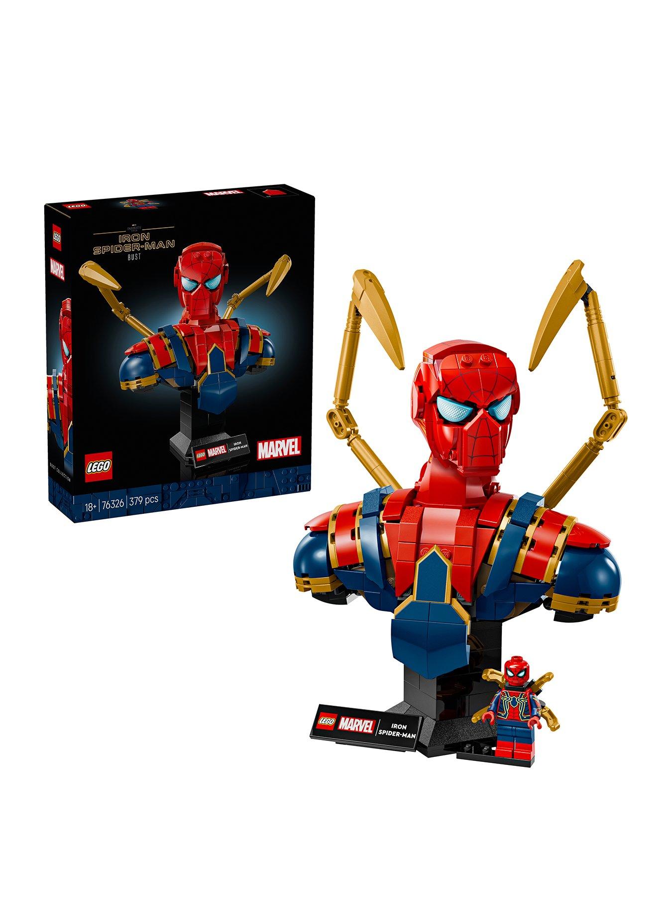 Image 1 of 7 of LEGO Super Heroes Spider-Man Bust Collectible Adult Building Set 76326