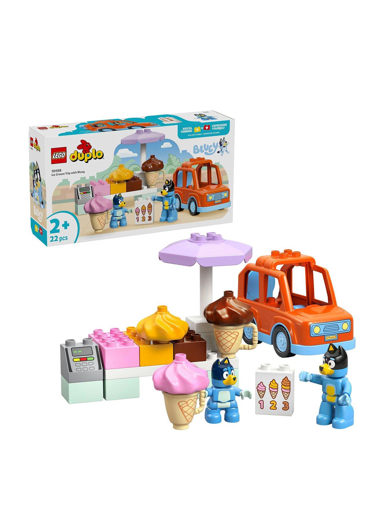 Image 1 of 8 of LEGO Duplo Bluey Ice Cream Trip with Bluey Toy 10458