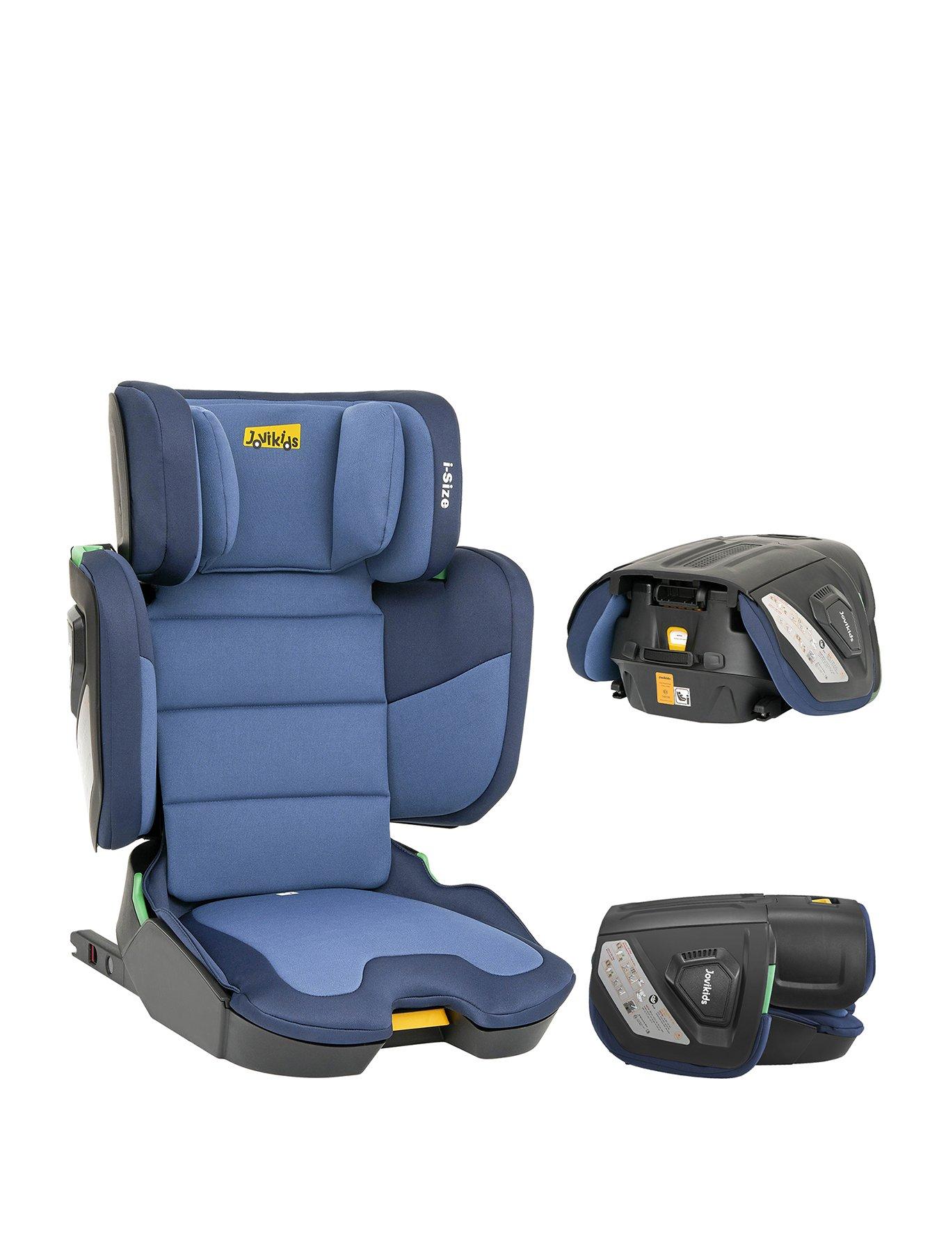 Image 2 of 8 of Jovikids Compact Folding Booster Car Seat - Blue