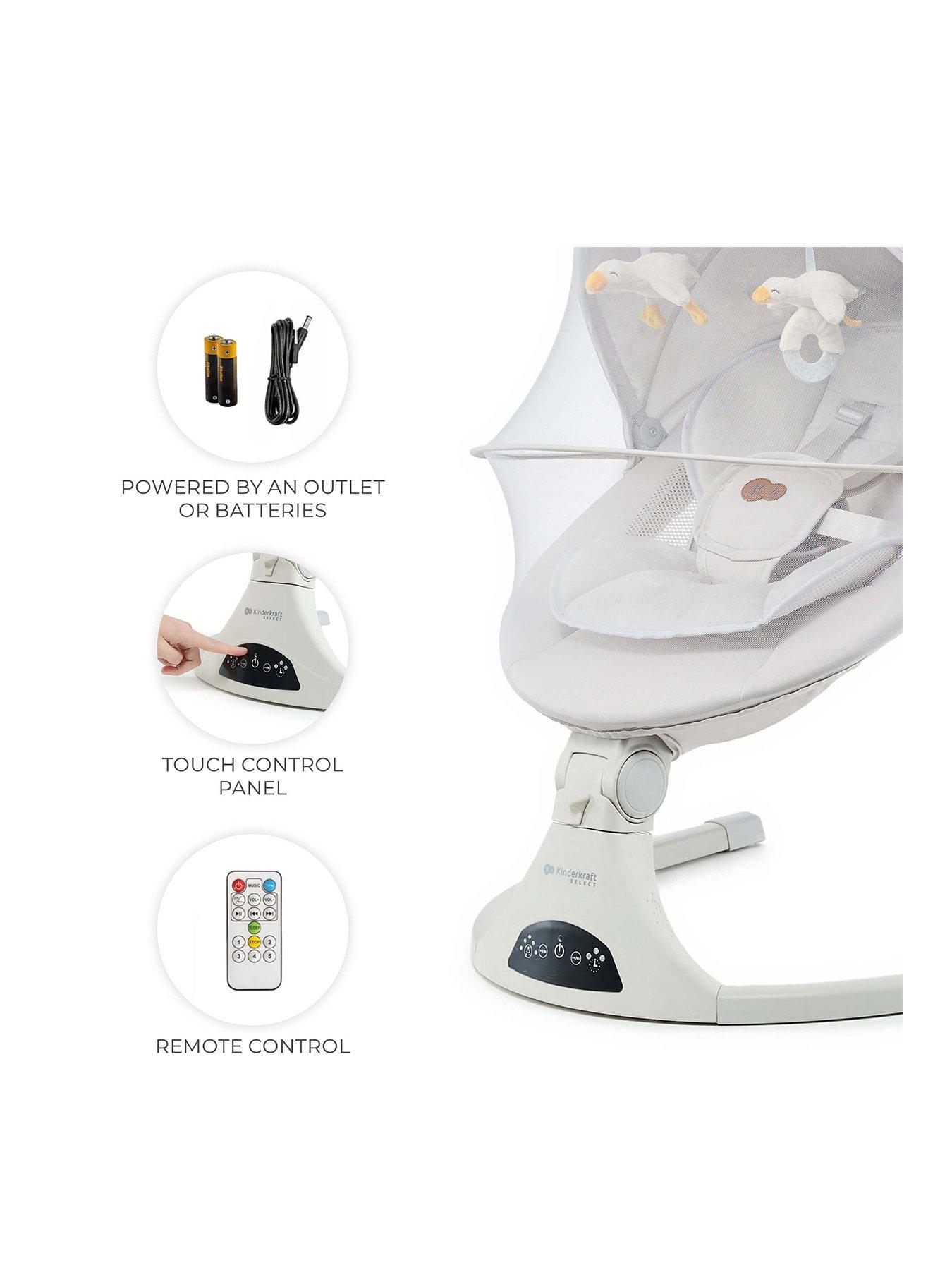  image of kinderkraft-tulsy-2-in-1-electric-rockerbouncer-beige