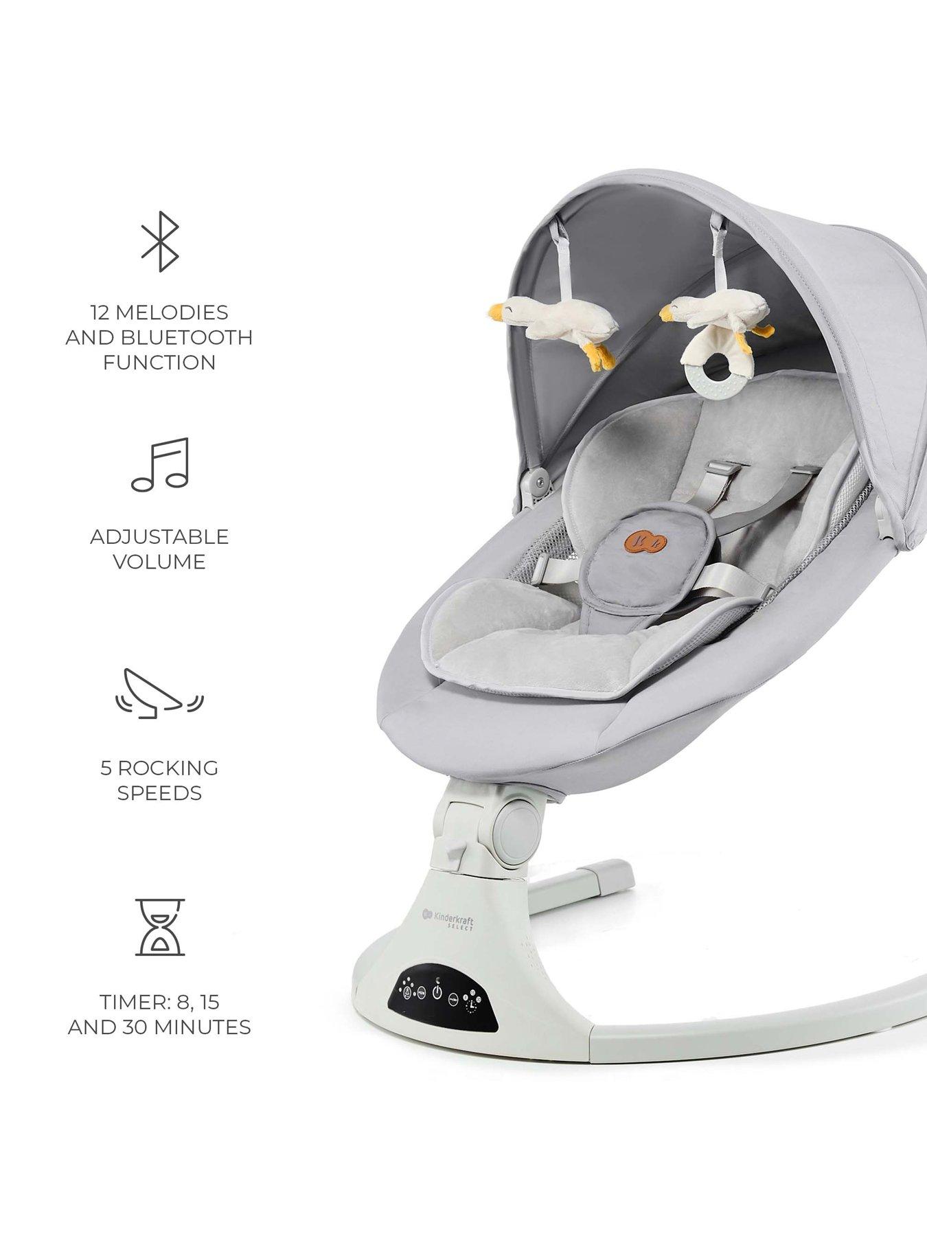  image of kinderkraft-tulsy-2-in-1-electric-rockerbouncer-grey
