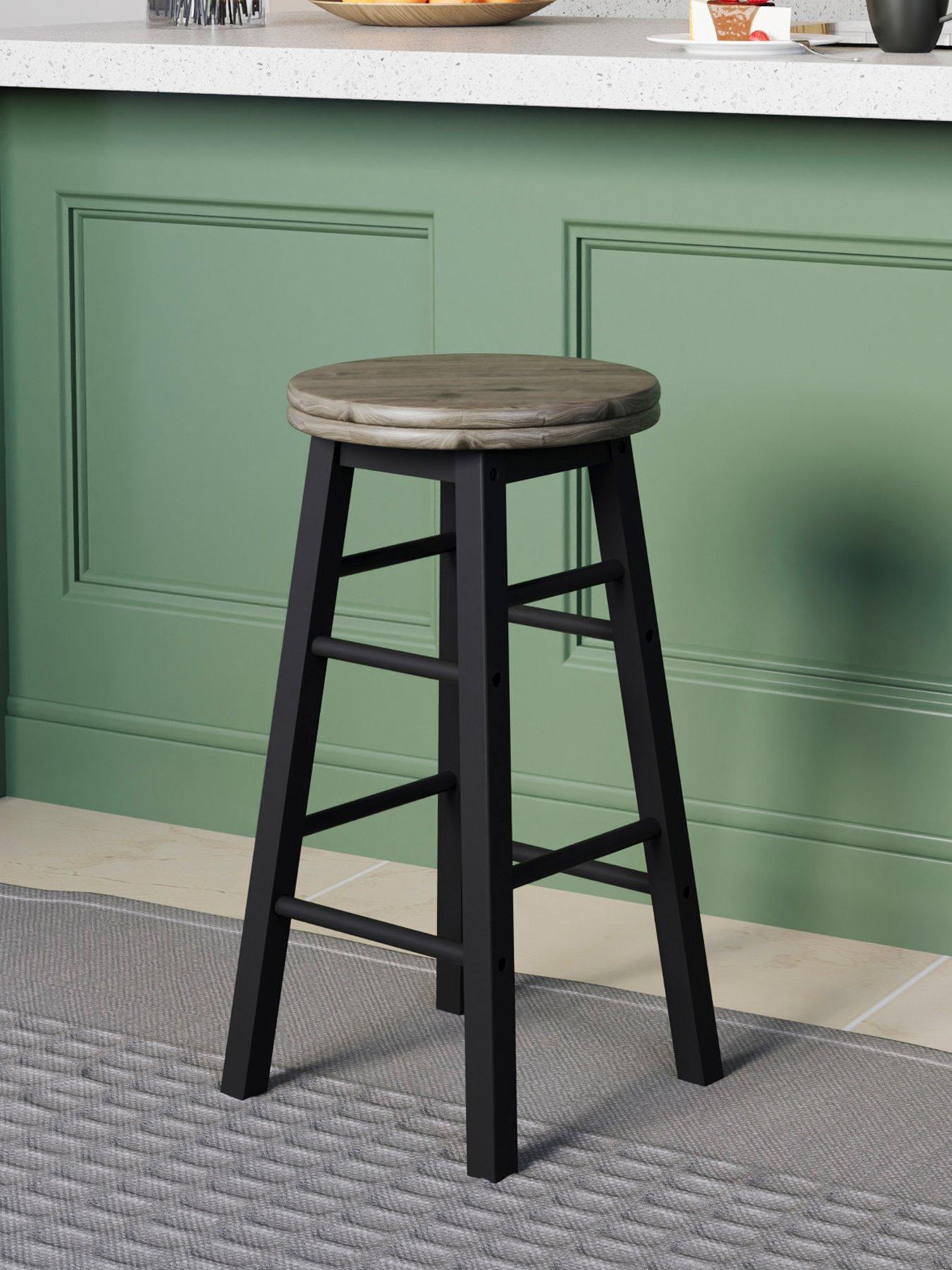 Image 1 of 8 of Vida Designs Chef Vida Wooden Revolving Bar Stool