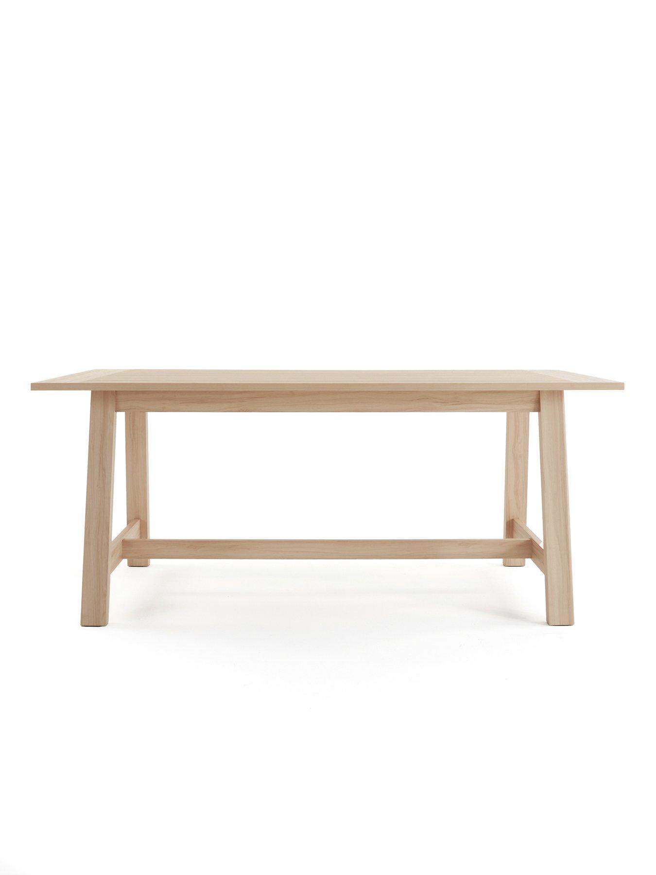  image of michelle-keegan-home-lindley-185nbspcm-dining-table-oak-fscreg-certified