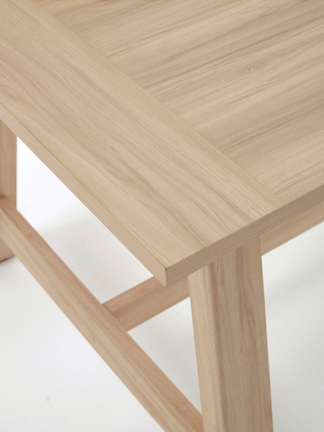  image of michelle-keegan-home-lindley-185nbspcm-dining-table-oak-fscreg-certified