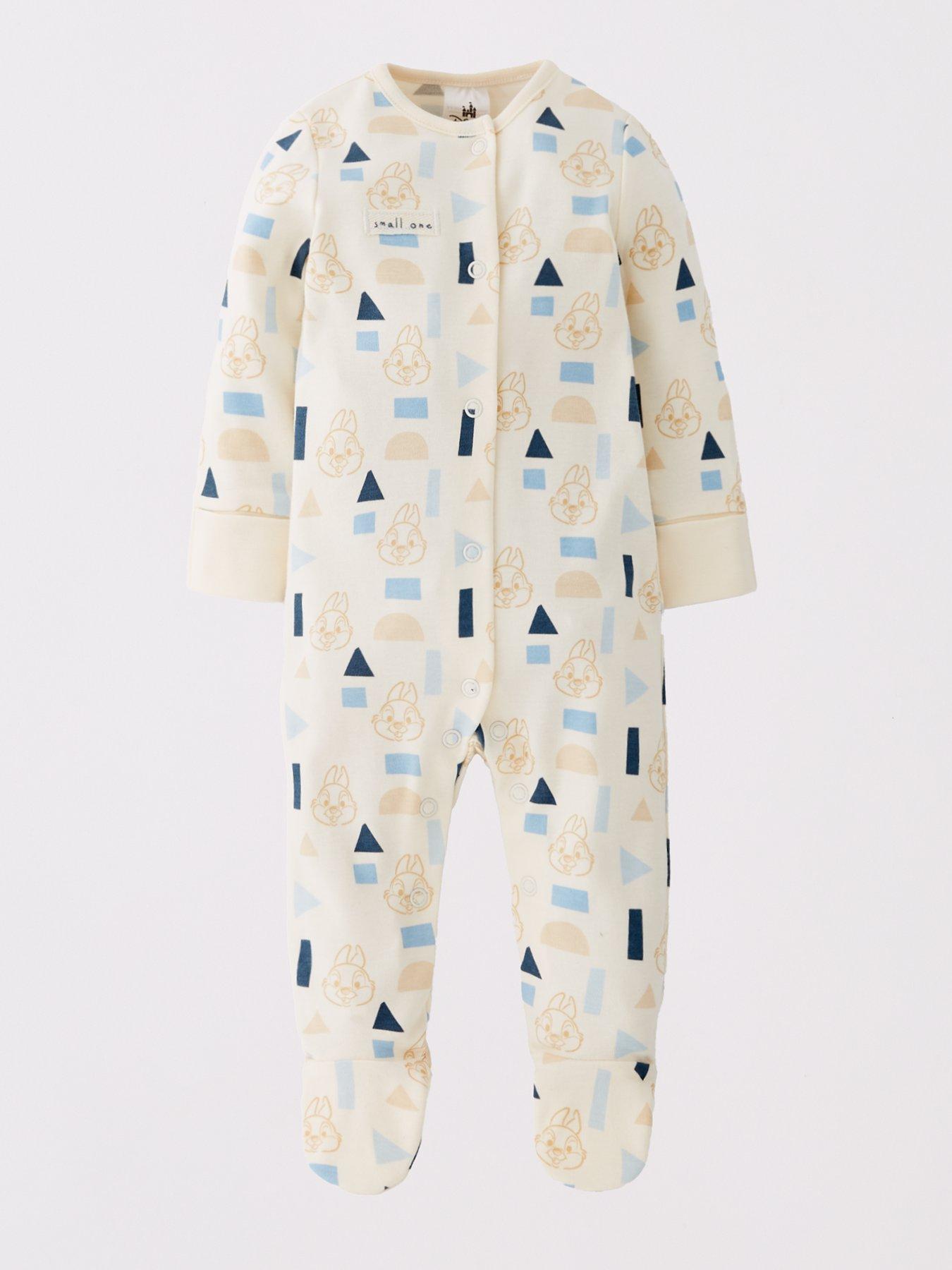 back image of bambi-disney-bambi-thumper-2-pack-sleepsuit-blue