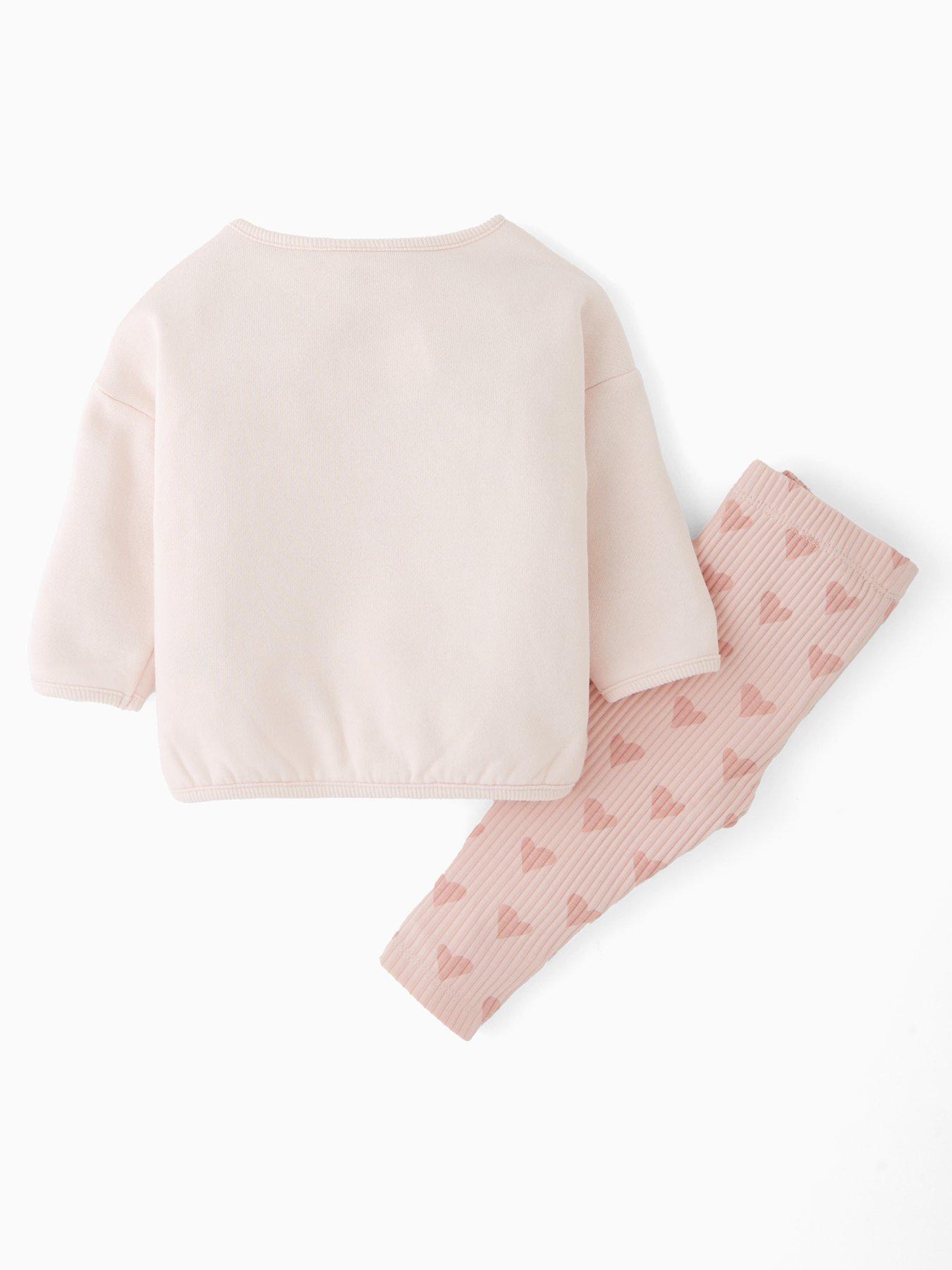 Image 2 of 4 of Bambi Disney Bambi Rib Legging Sweat Set - Pink